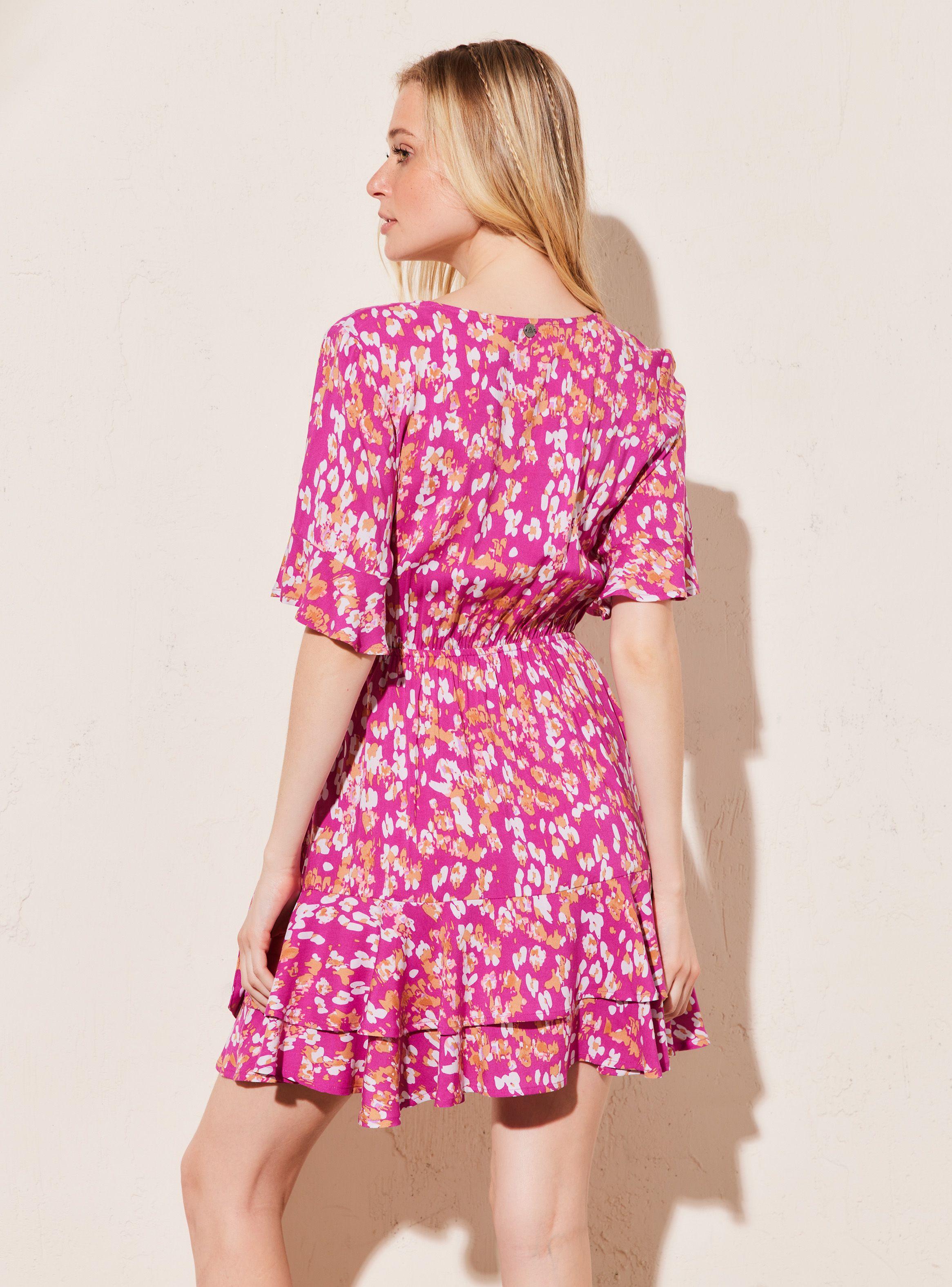 Vestido Colorido Estampado Floral-1