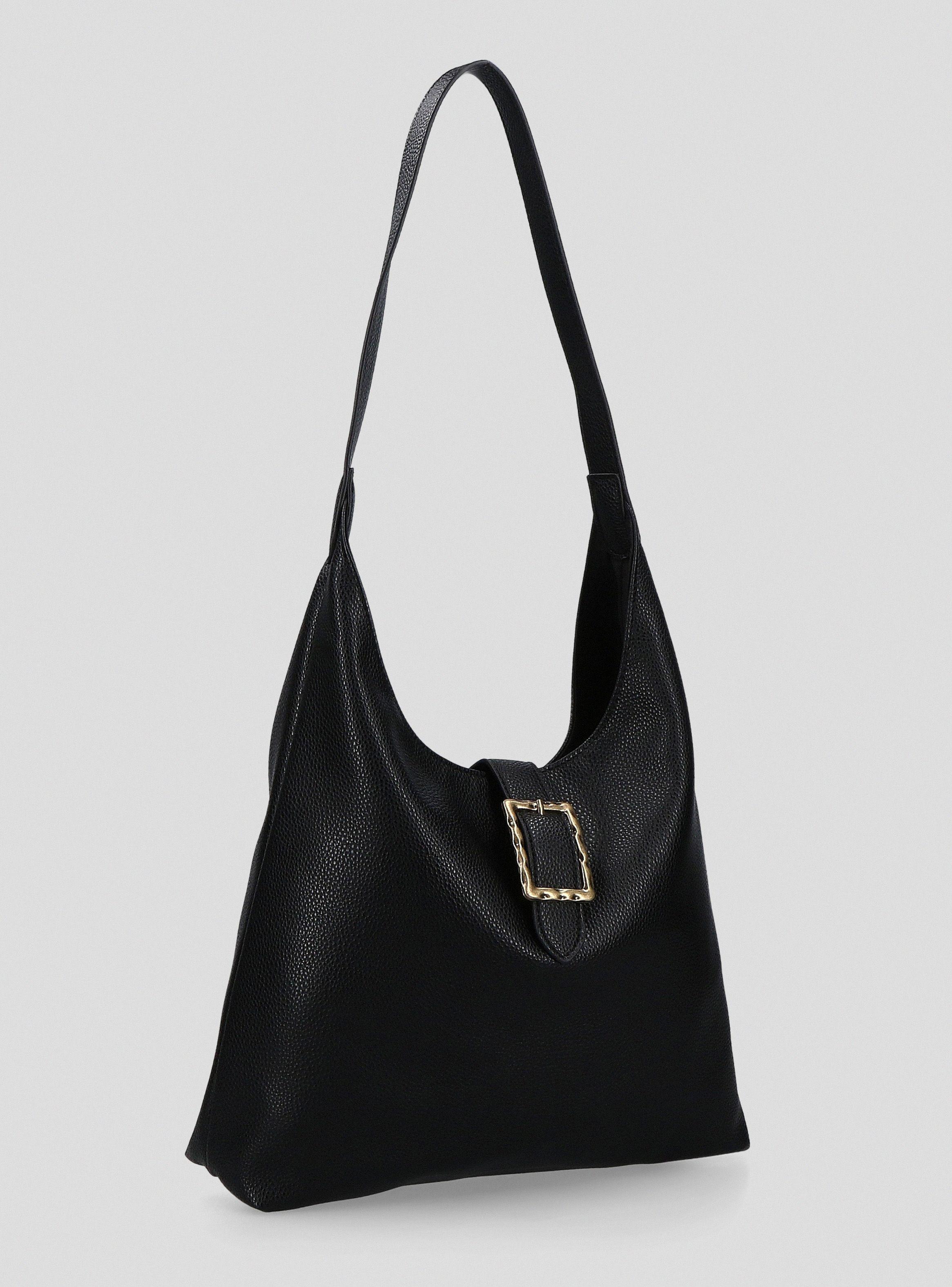Cartera Totebag Efecto Cuero Texturado María Pombo-3