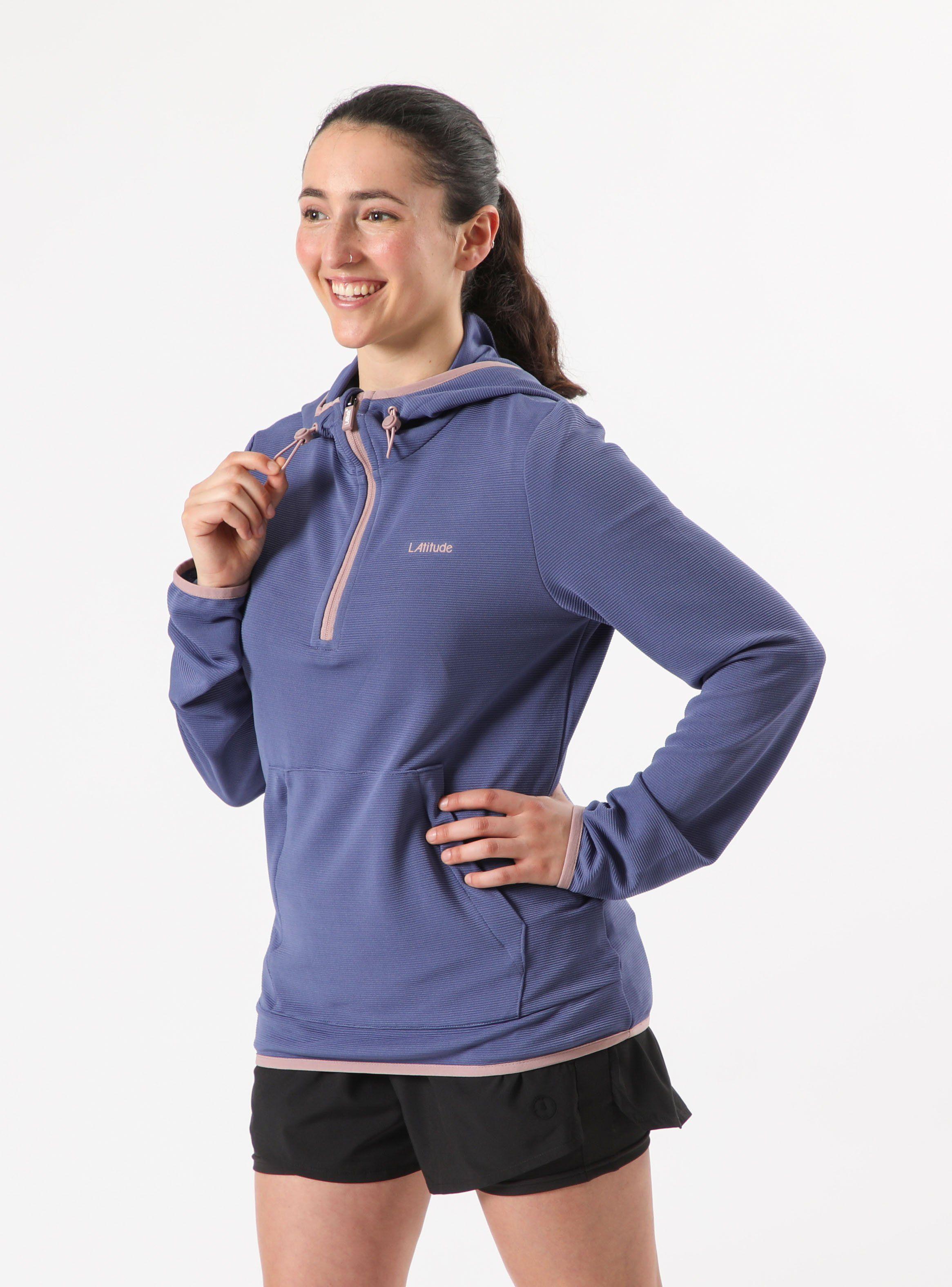 Polerón Liviano 1/4 Zip Tira Ajustable-0
