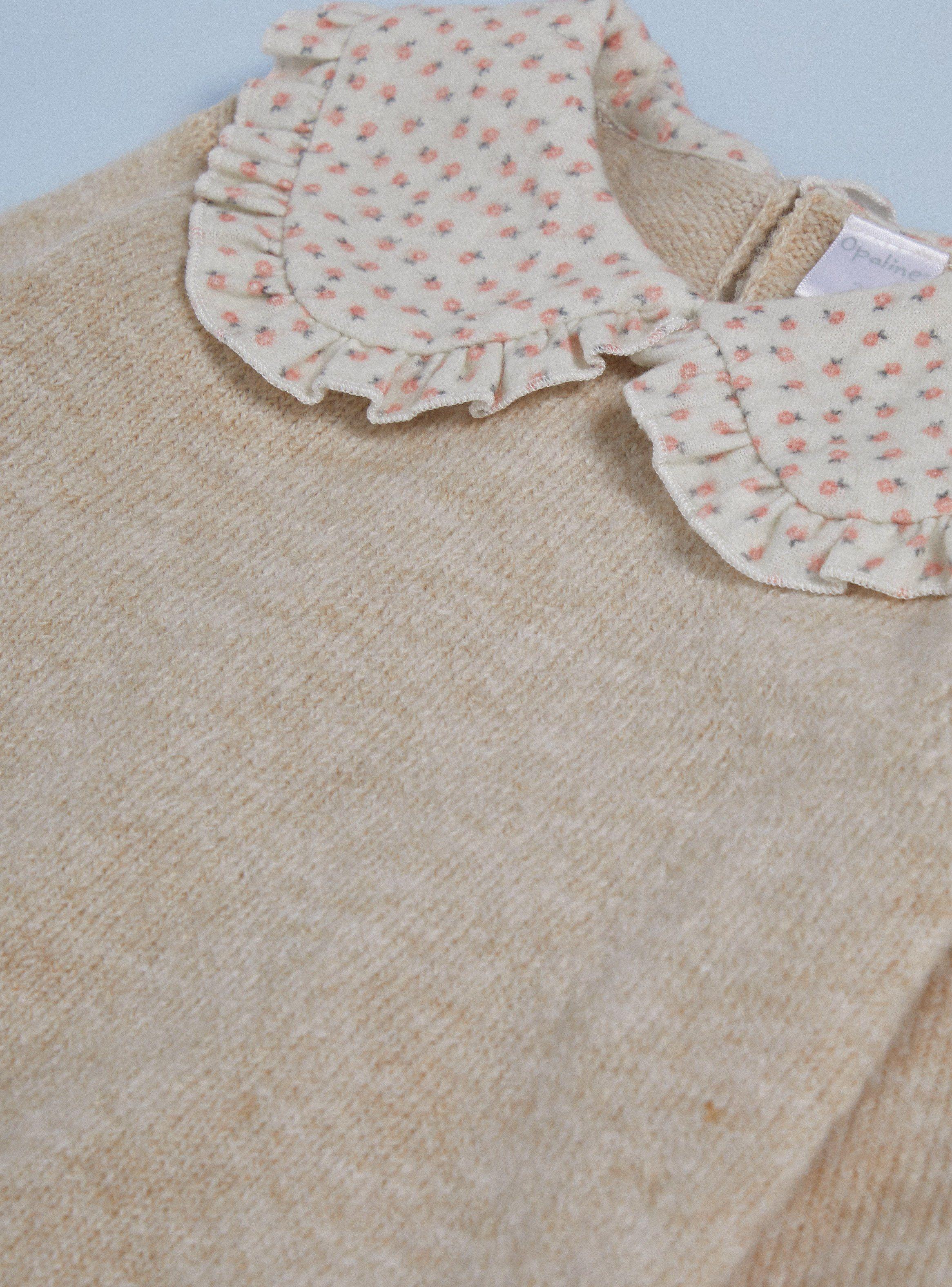 Sweater con Cuello Bobo con Flores-2