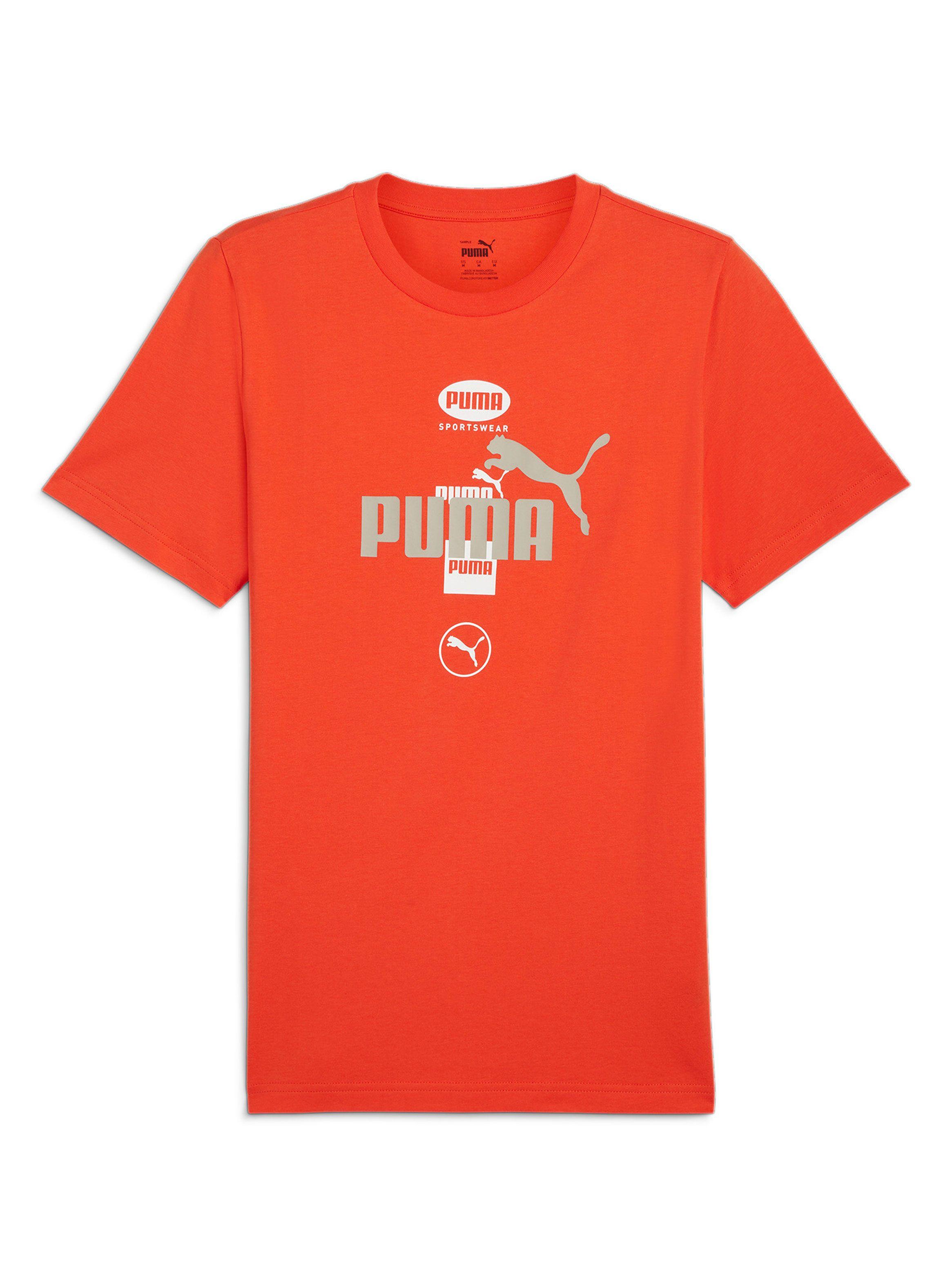 Polera Red Power Graphic Tee-0