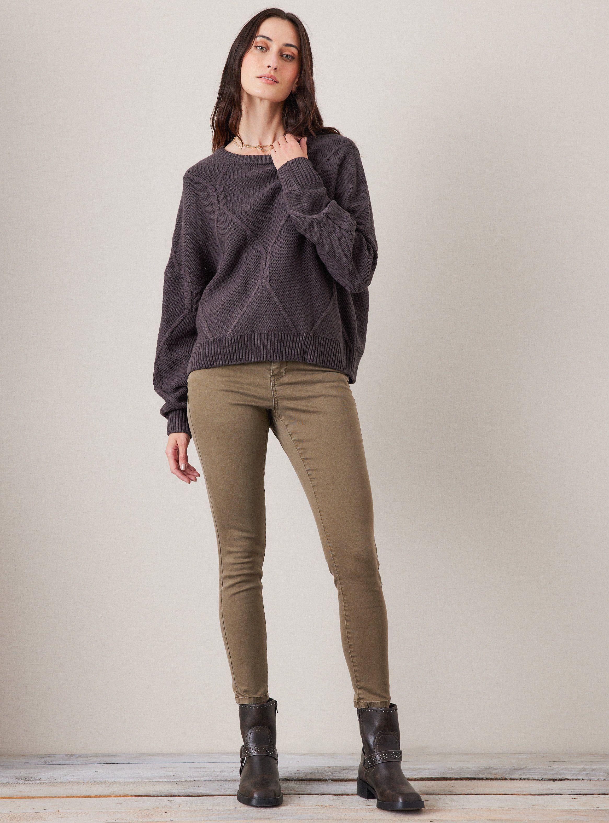 Sweater Trenzado con Abertura y Lazo en Espalda-4