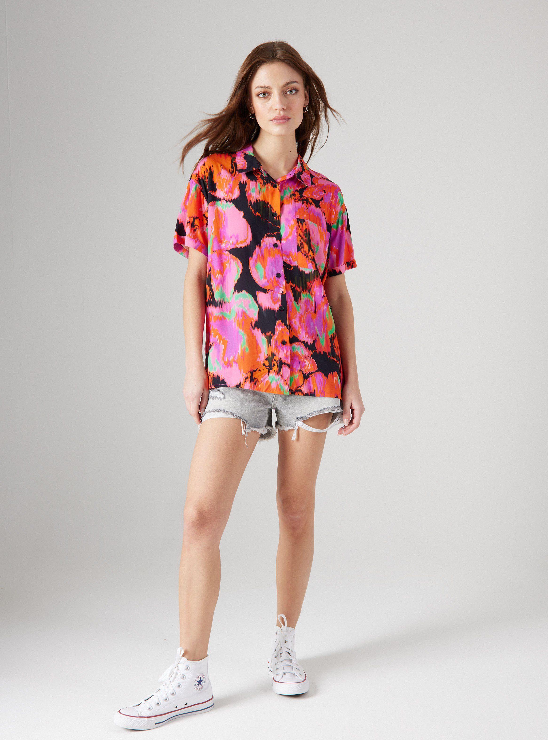 Blusa Guayabera Manga Corta Estampado-4