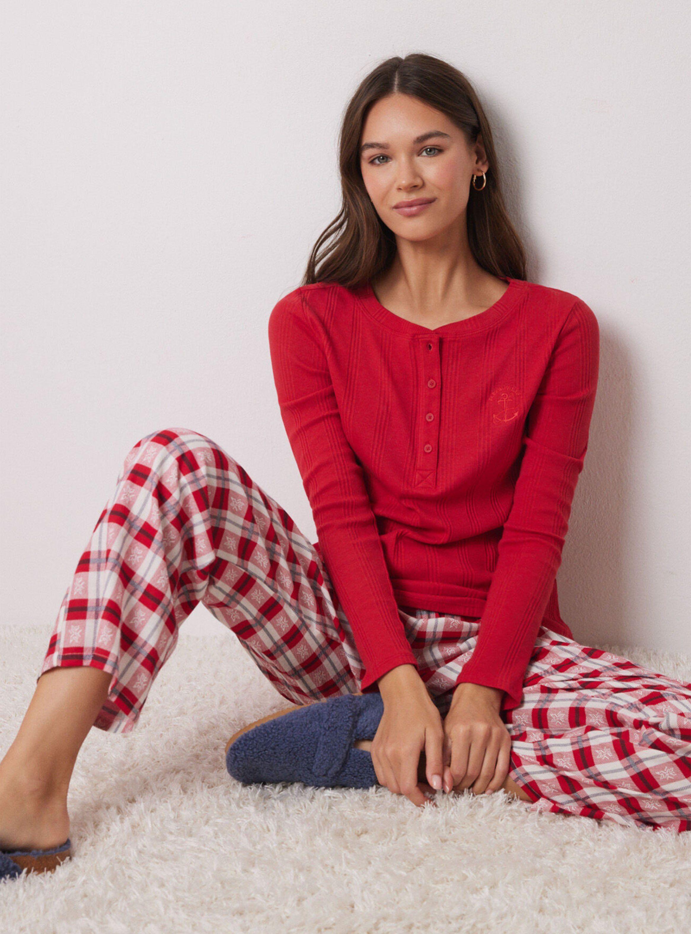 Polera Manga Larga Canalé Roja-3