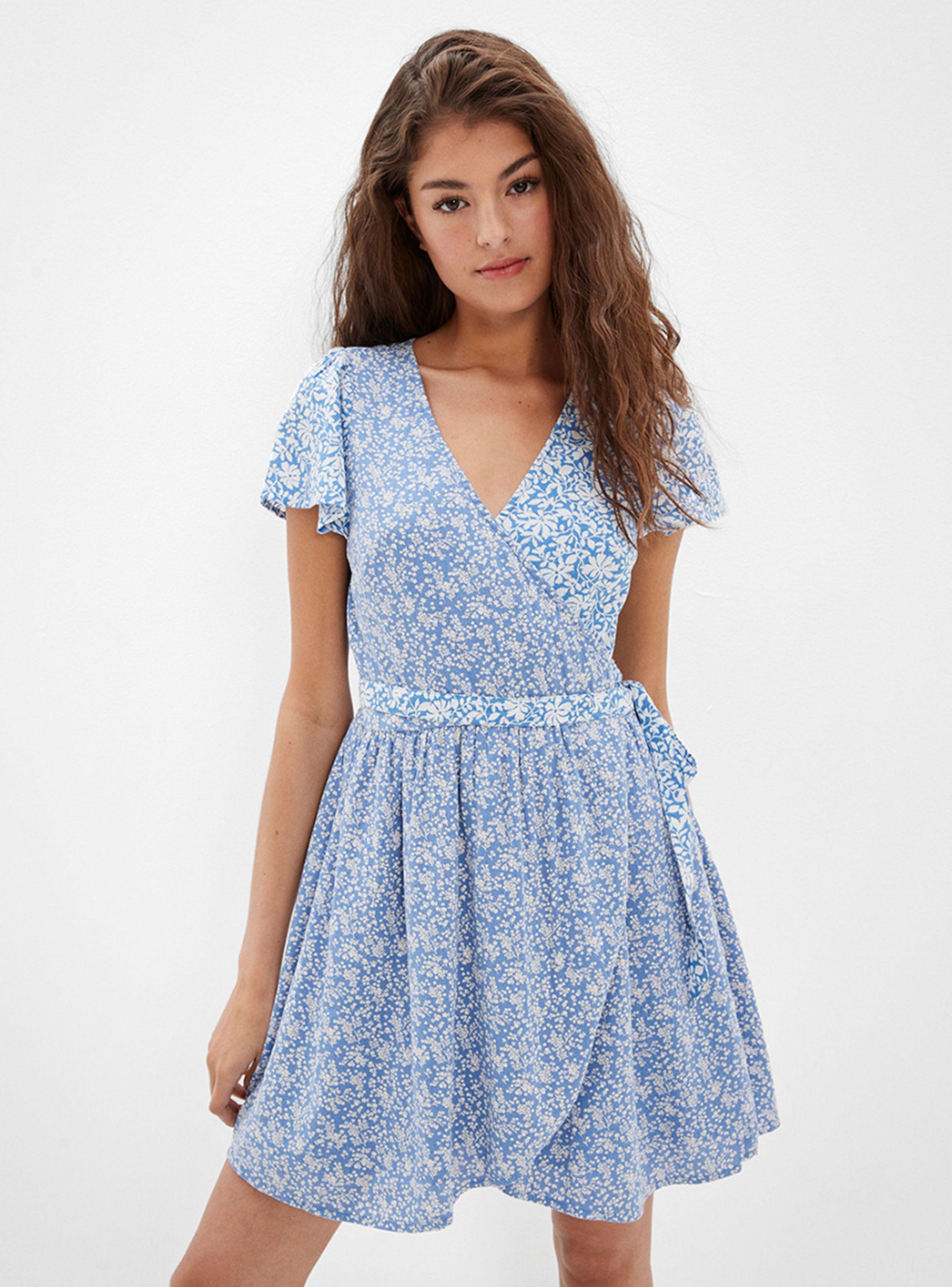 Vestido Wrap Manga Corta-0