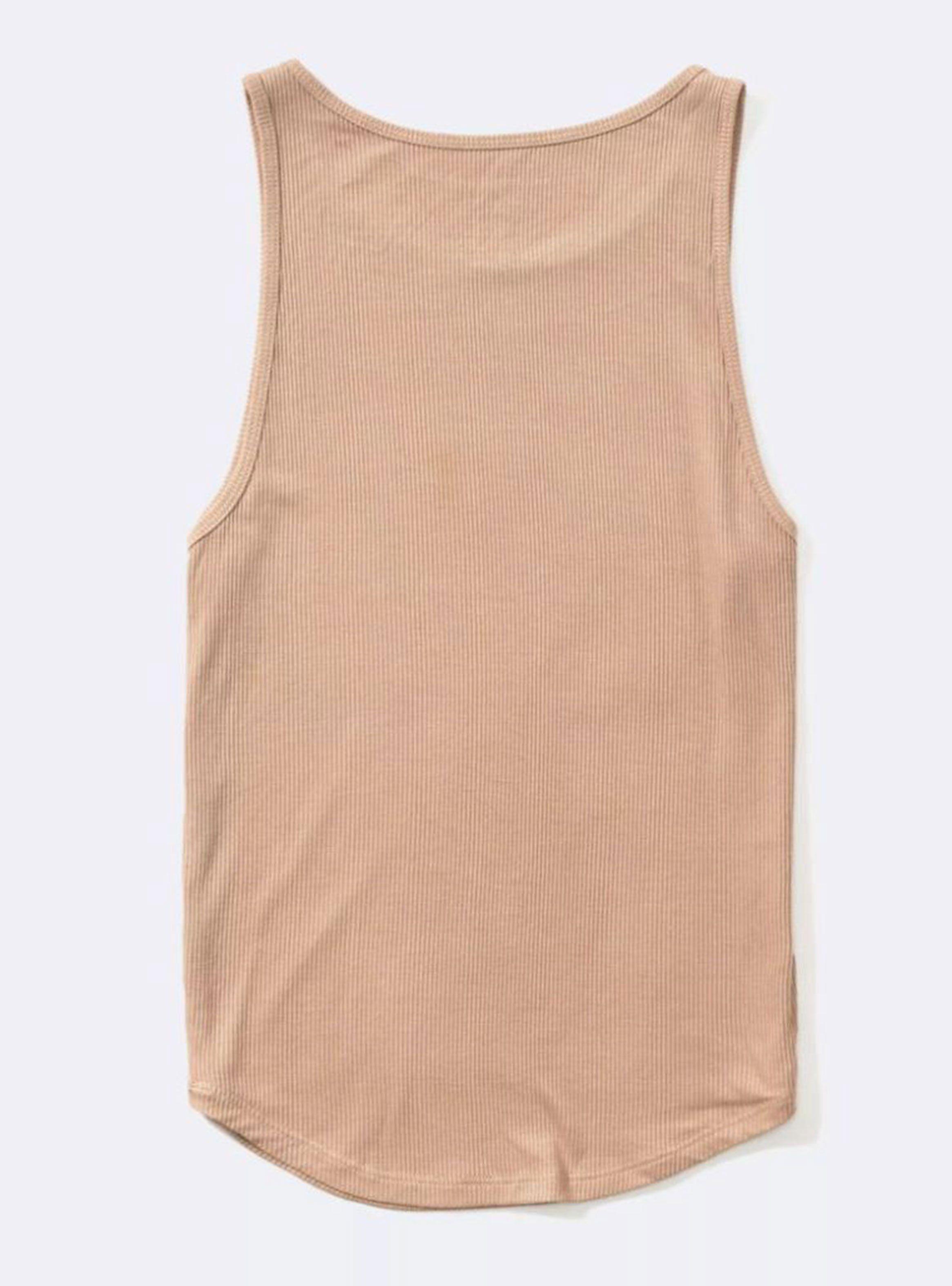 Polera Básica sin Mangas Cuello Alto-3