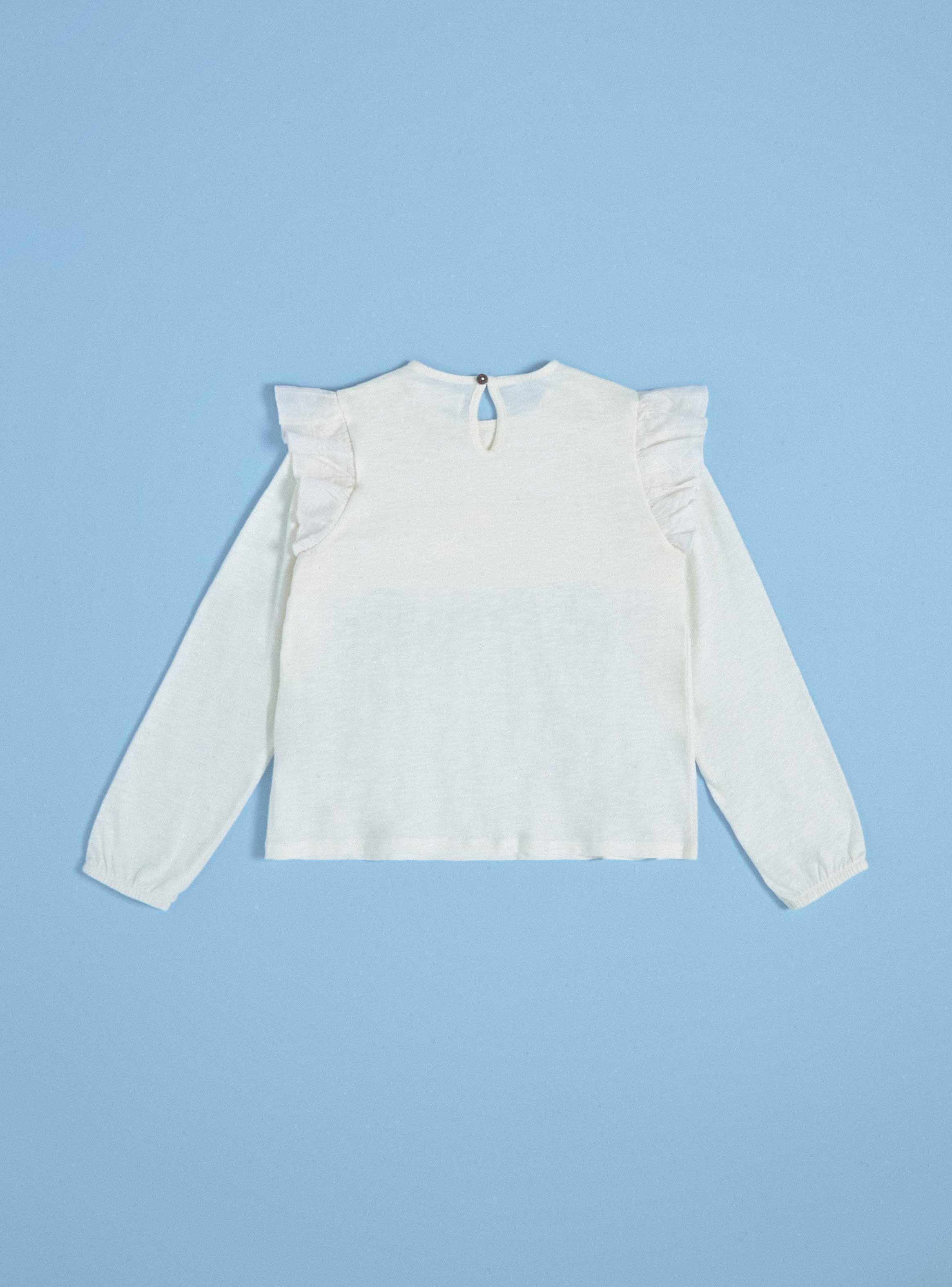 Polera Cintas Broderie Manga con Elástico-3