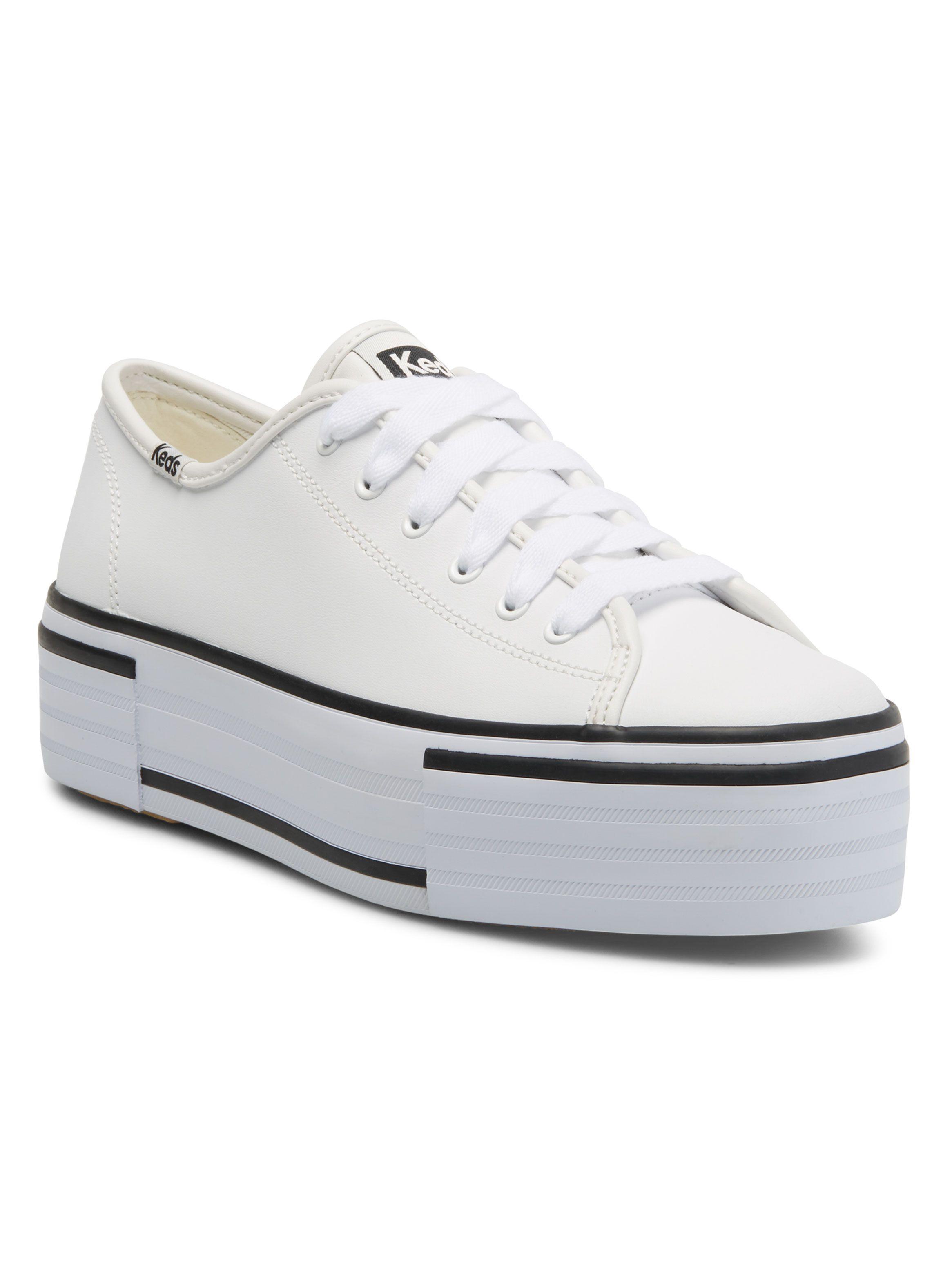 Zapatilla Urbana Triple Up Cuero Mujer-1