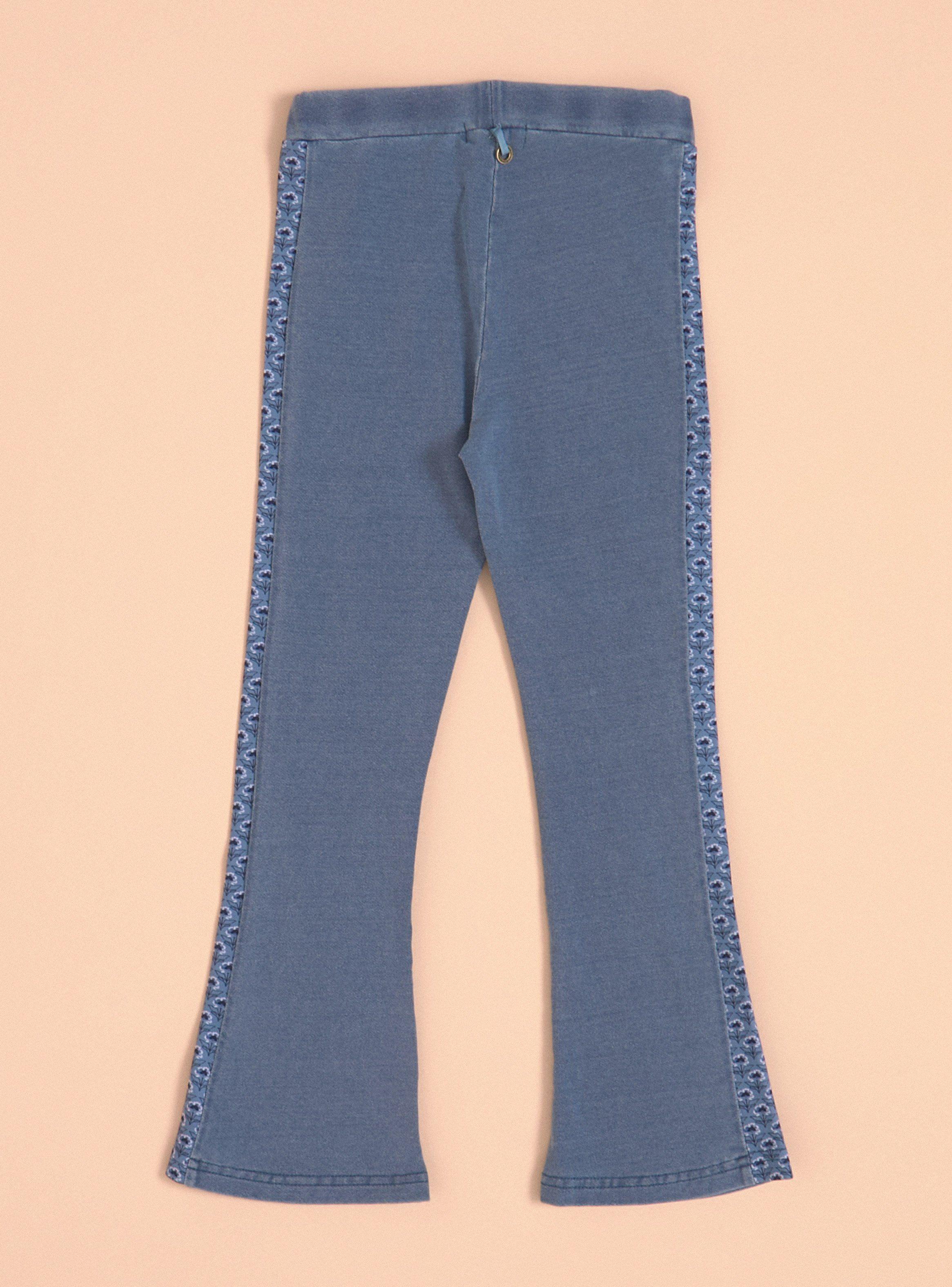 Calza Look Denim con Costados Estampados-3