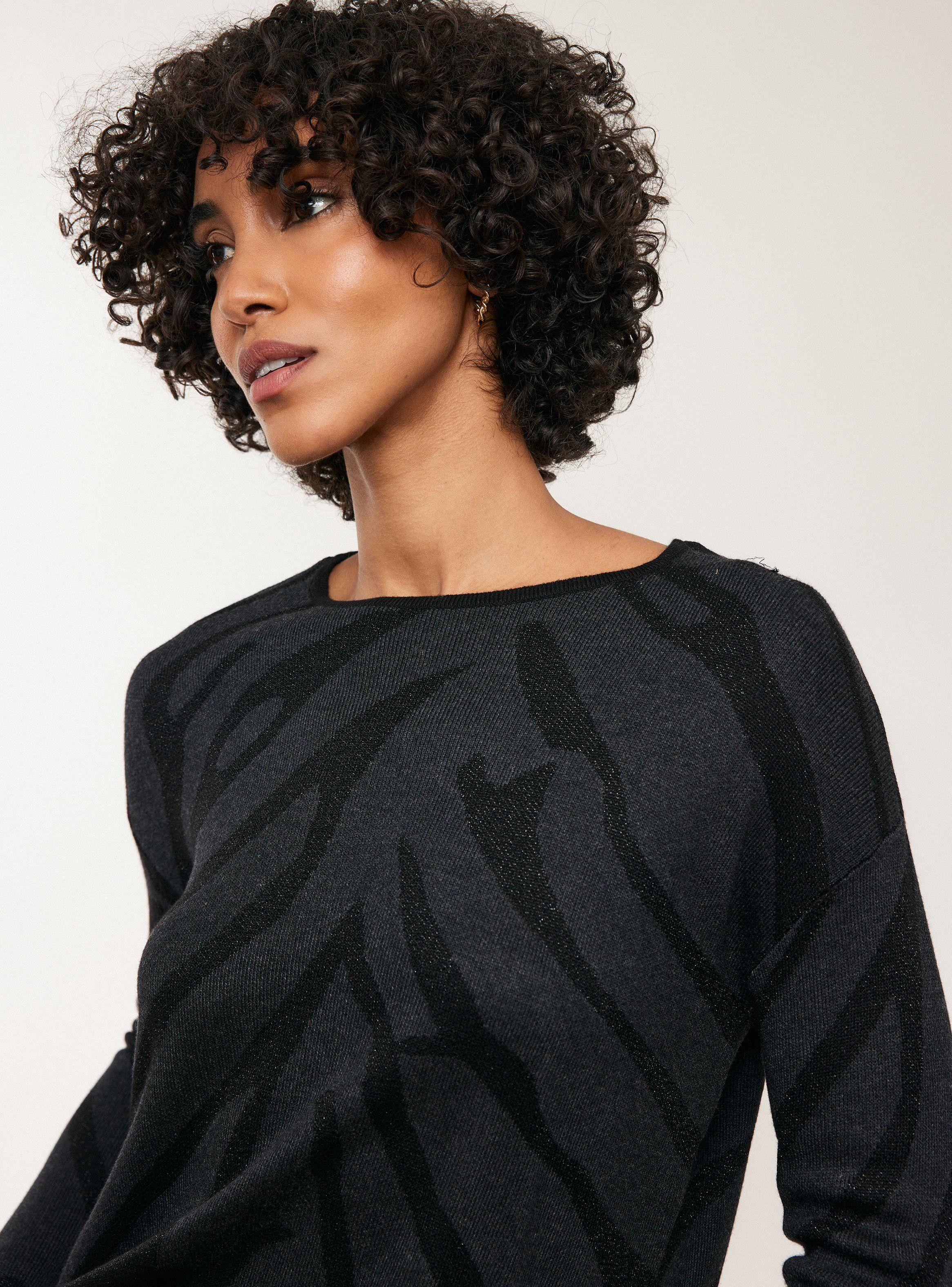Sweater Jacquard Diseño Metalizado-2