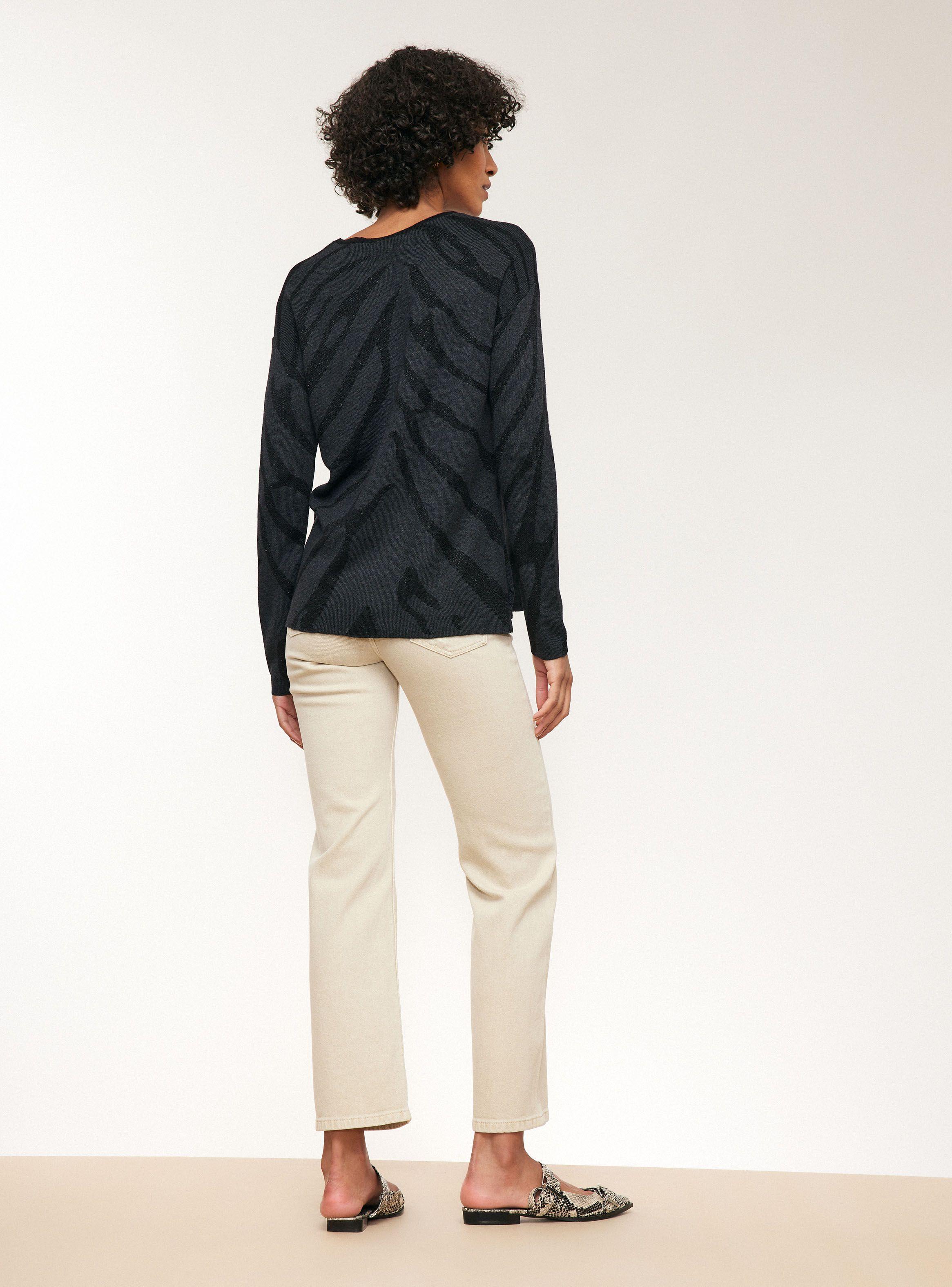 Sweater Jacquard Diseño Metalizado-5