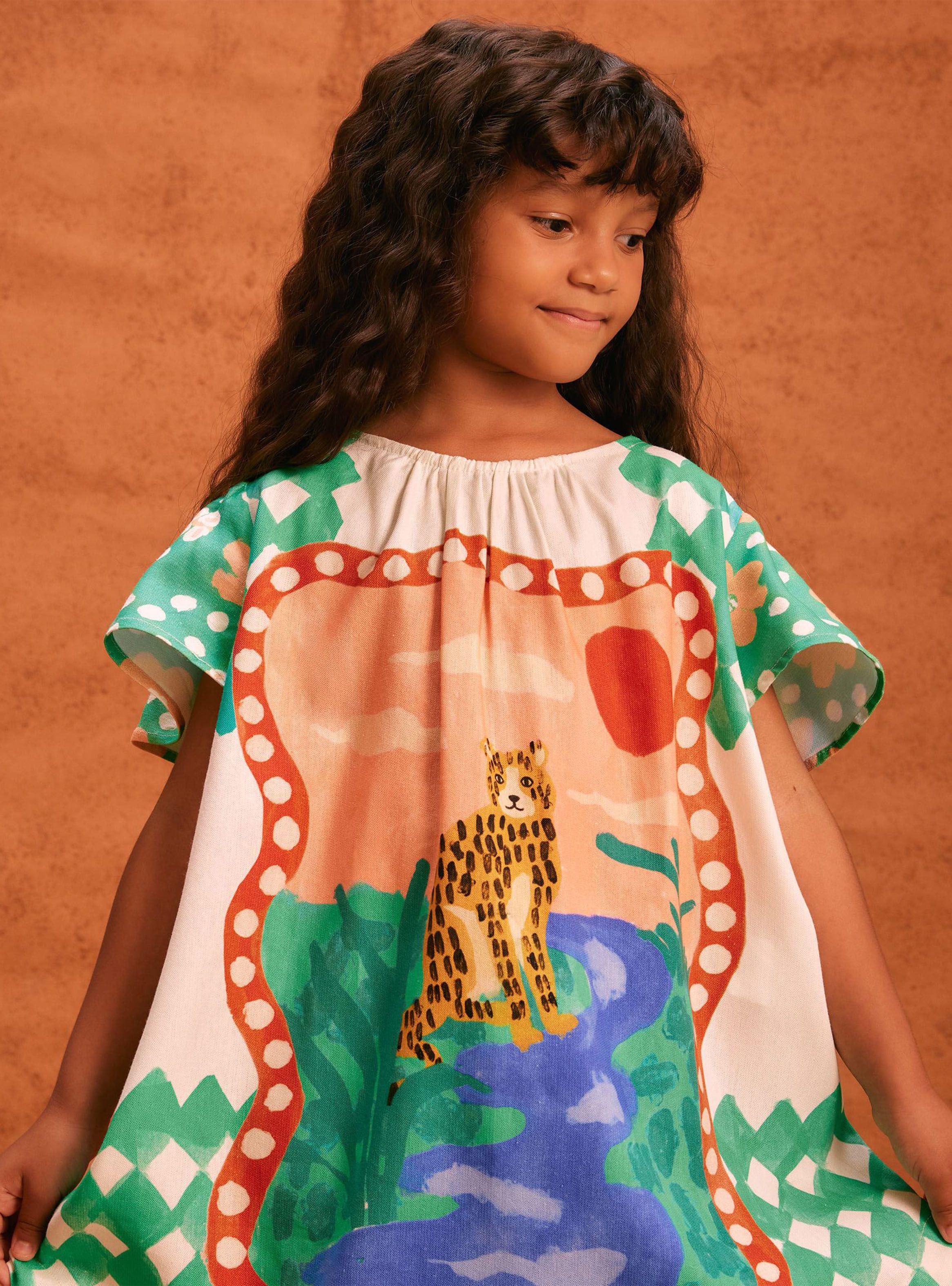 Vestido Niña con Jaguar-2