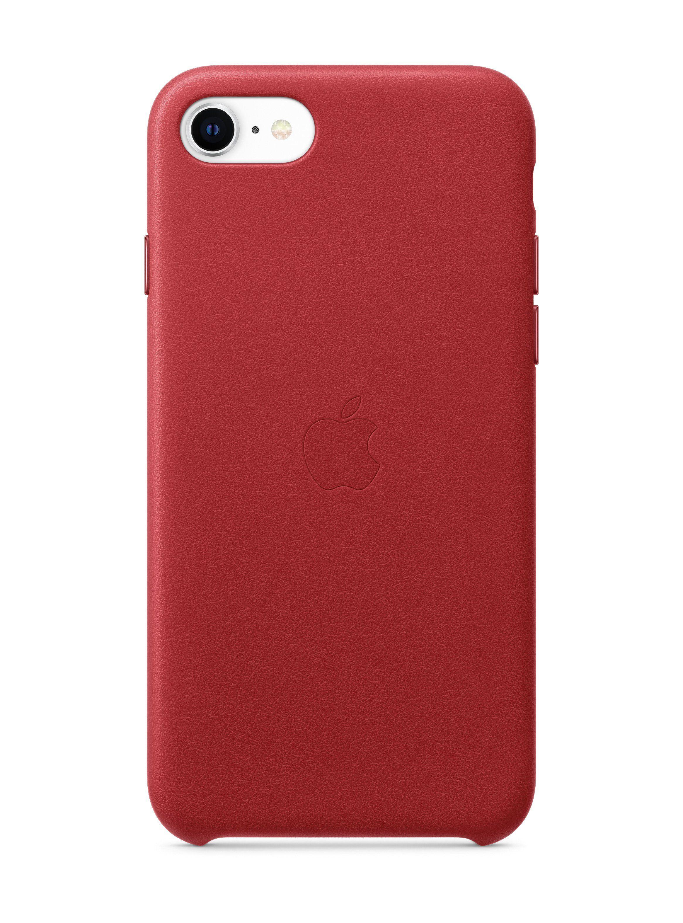 Carcasa para iPhone SE 2020 Cuero Rojo-2