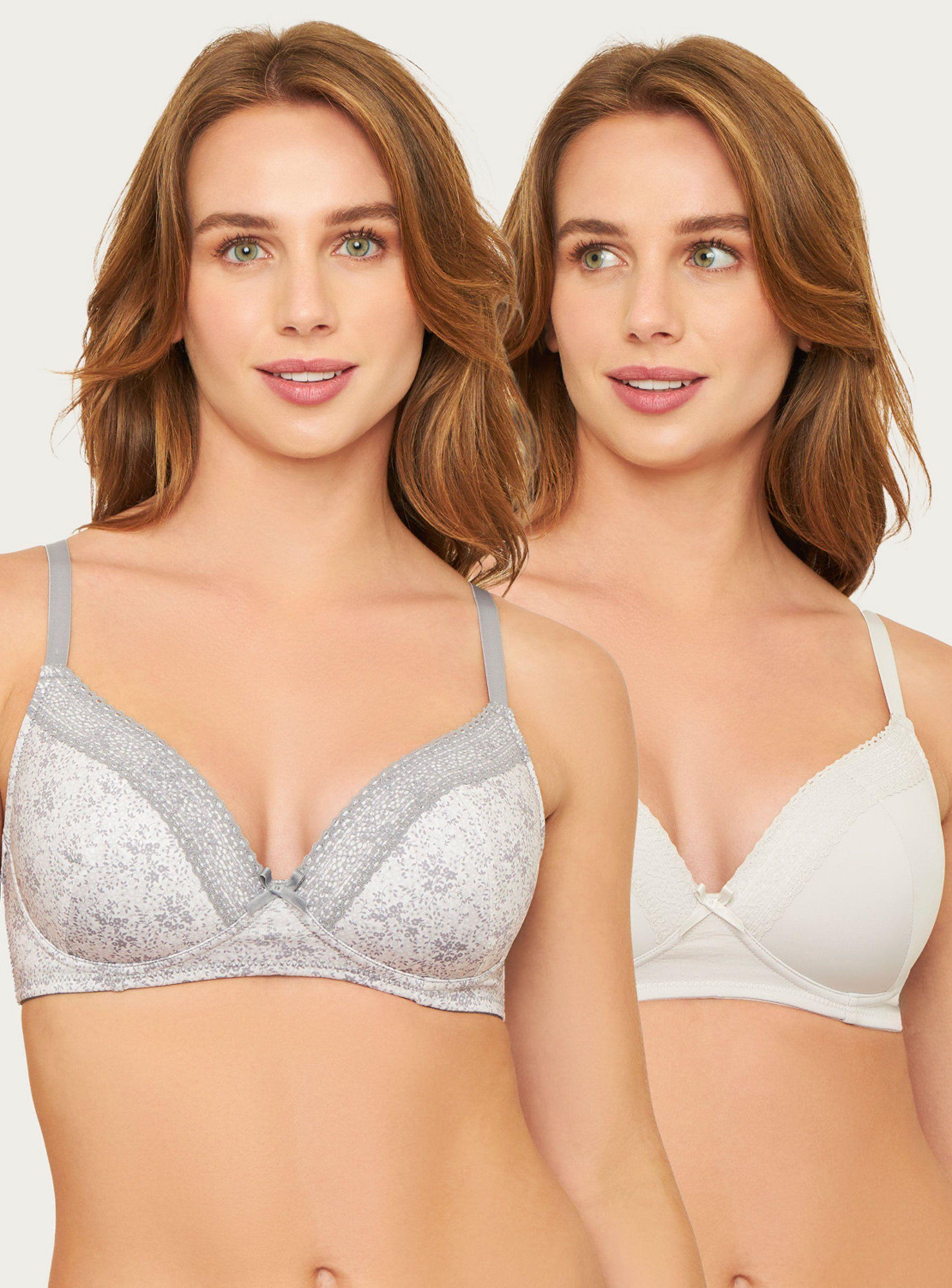 Pack 2 Sostén Microfibra con Soft sin Arco-0