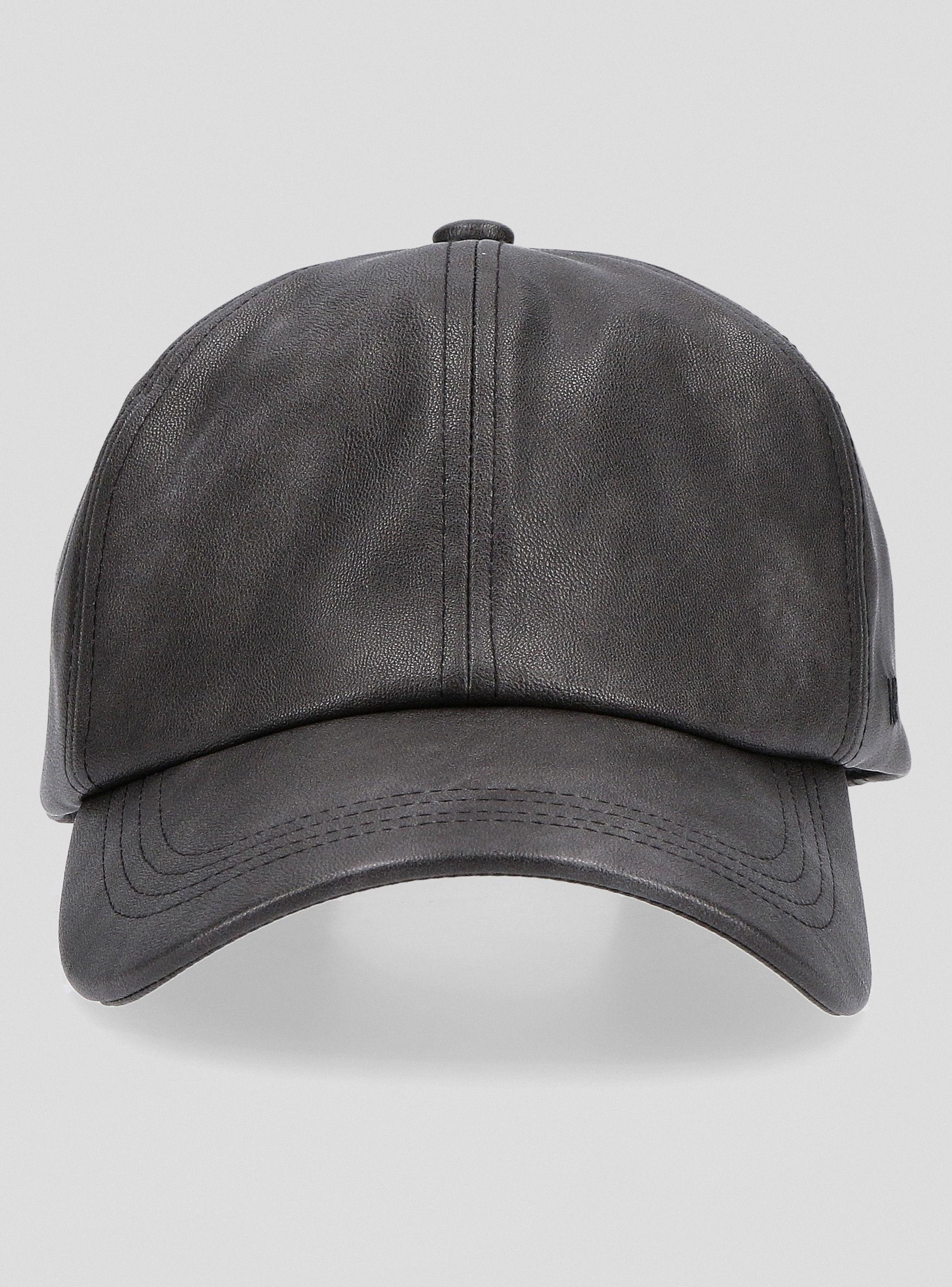 Gorro Jockey Efecto Cuero Sintético María Pombo-2