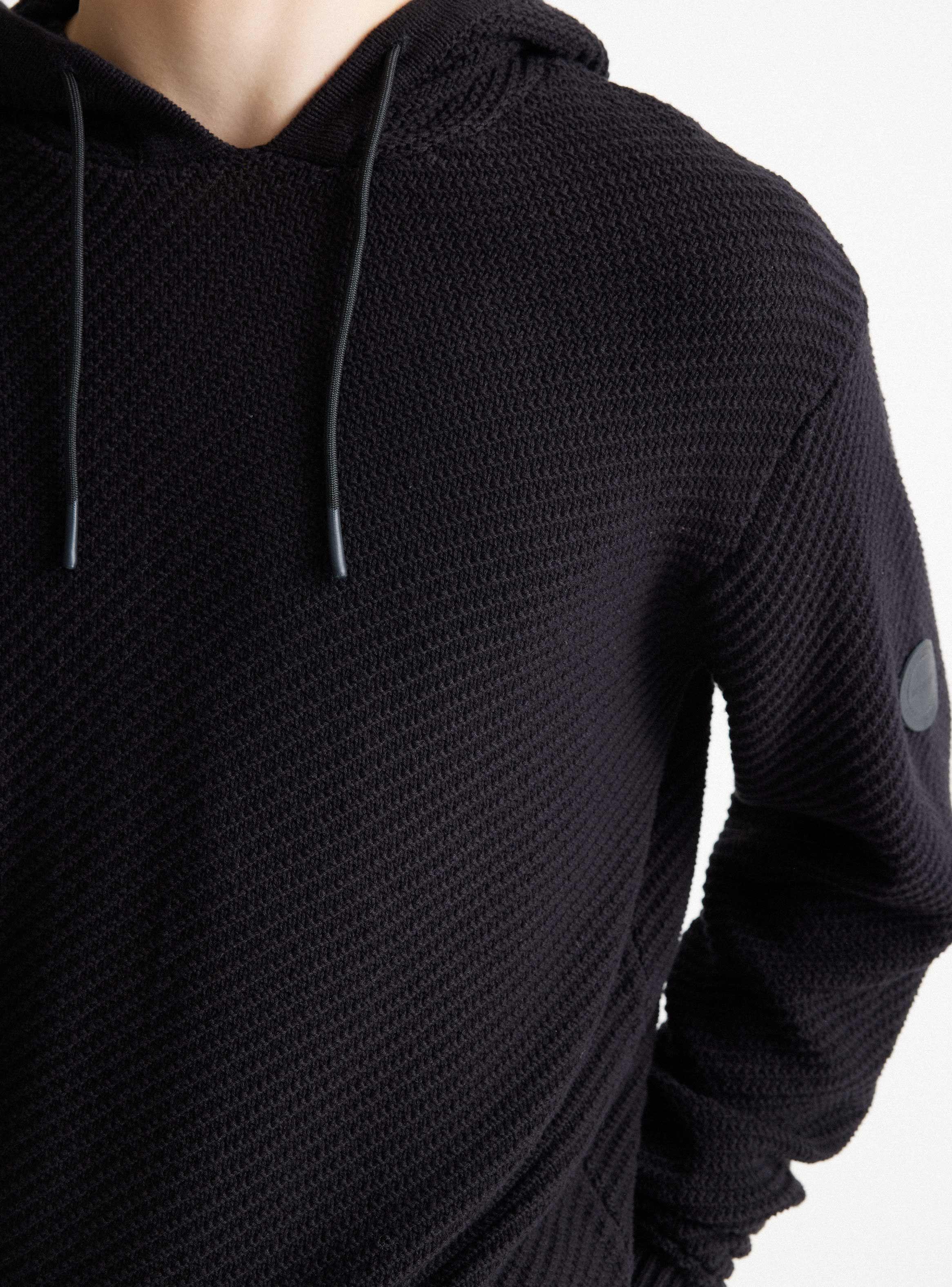 Sweater Textura Capucha-3