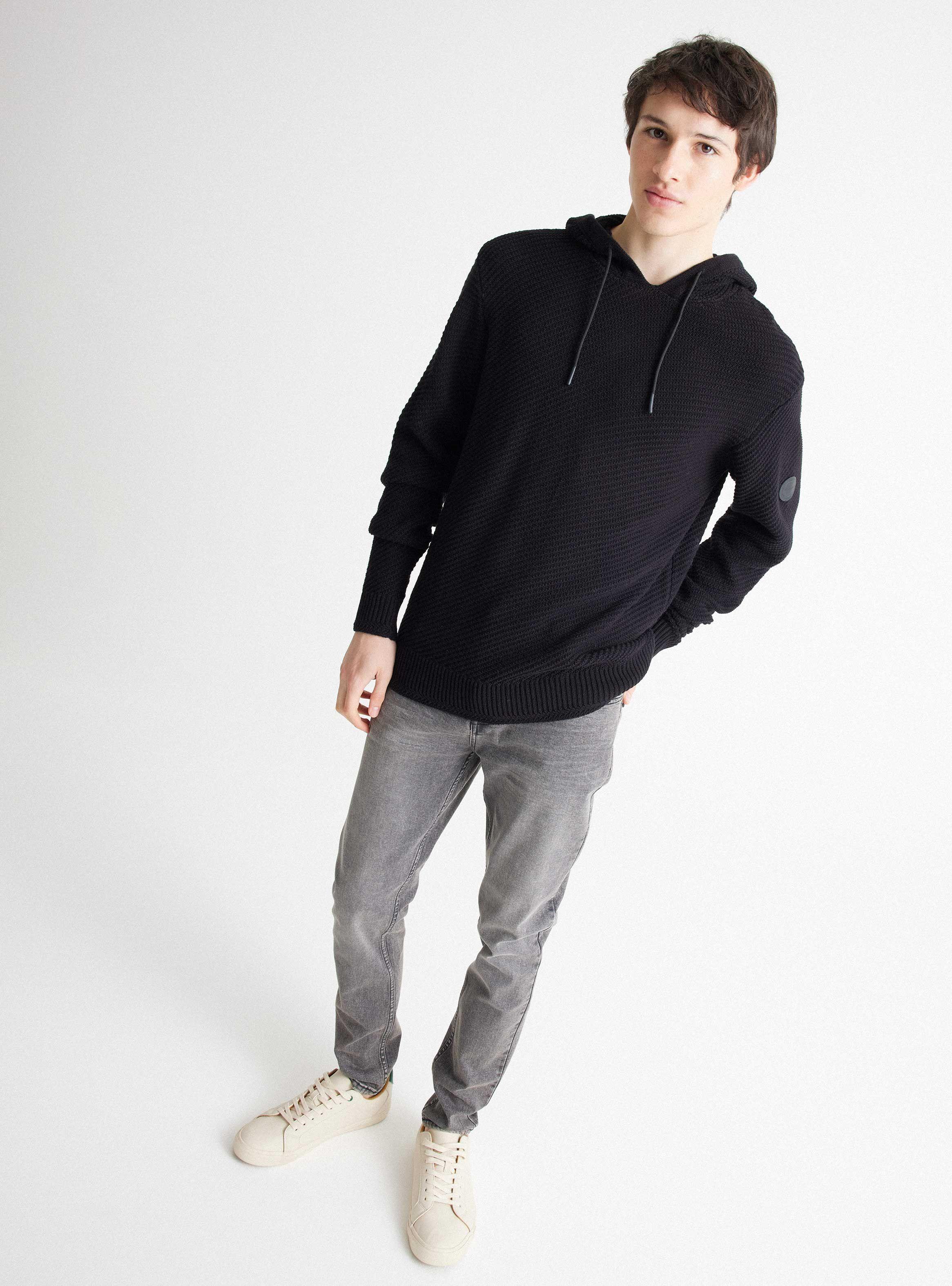 Sweater Textura Capucha-4