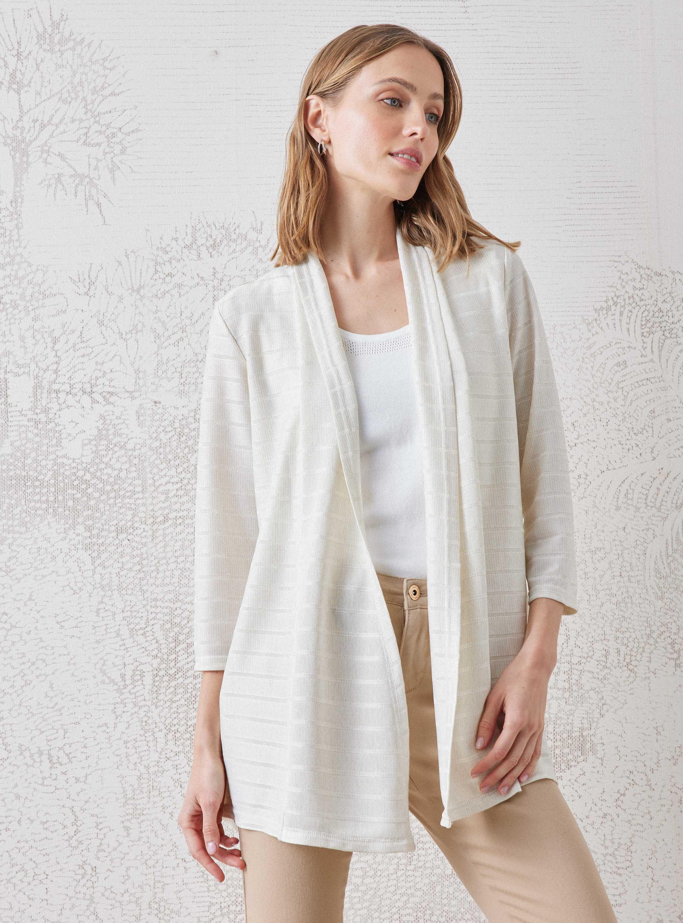 Blusa Tipo Kimono Tejido Con Hilo Metalizado-0
