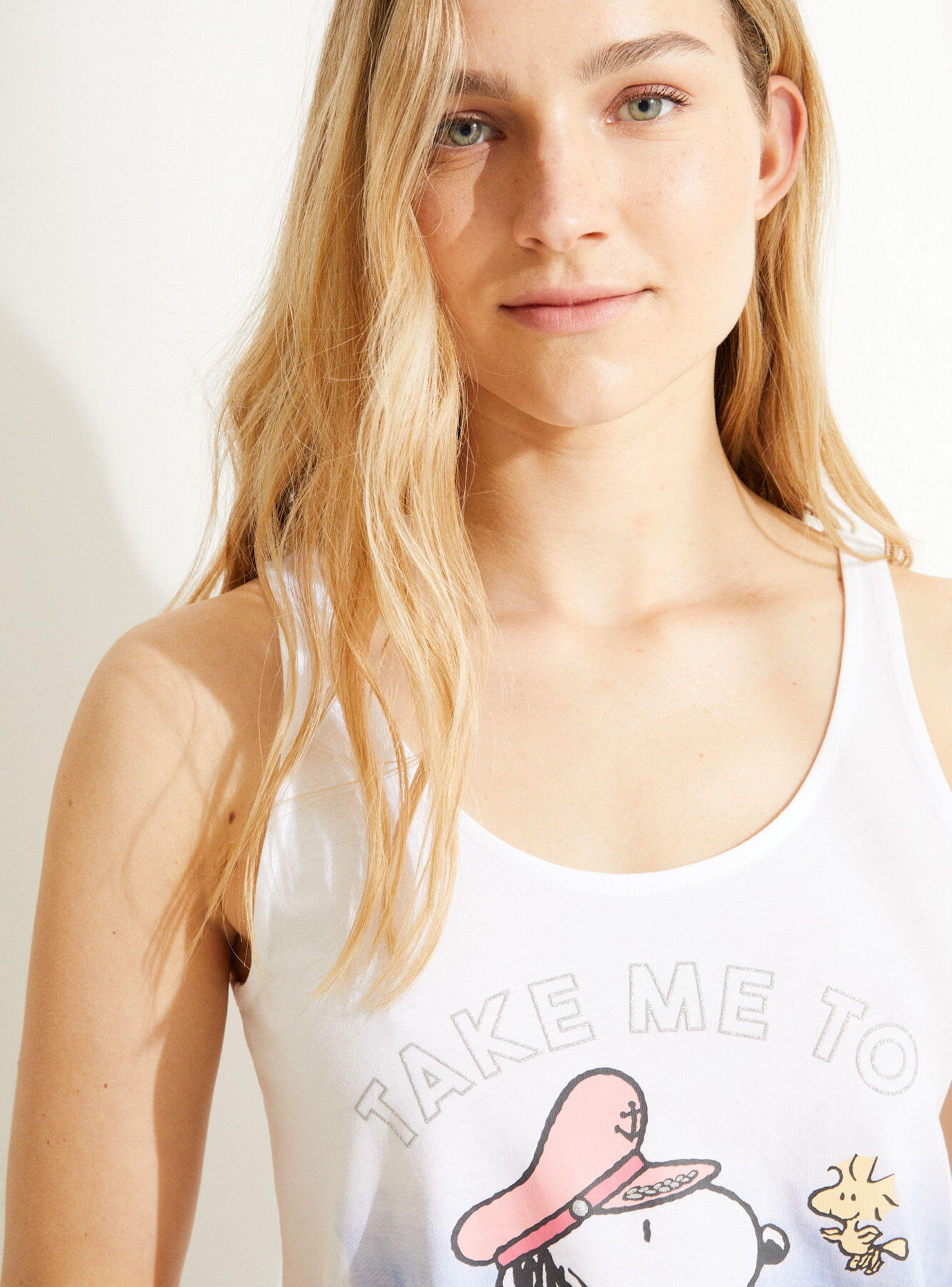 Pijama Women'Secret Blanco Manga Corta Summer Stories-2