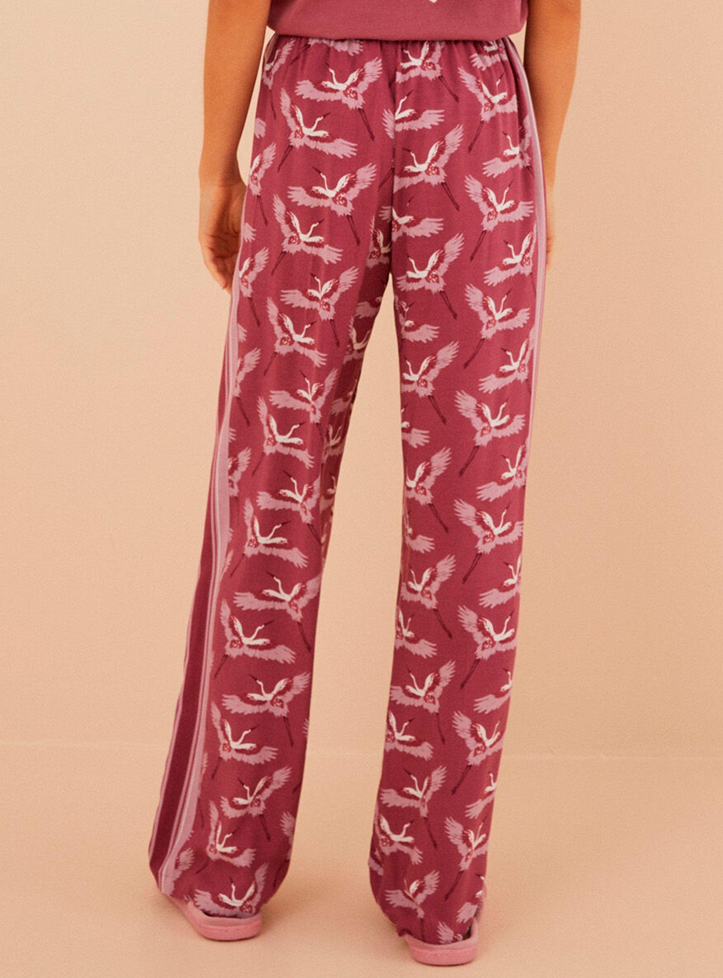 Pantalón Largo Estampado Garzas Moniquilla-1