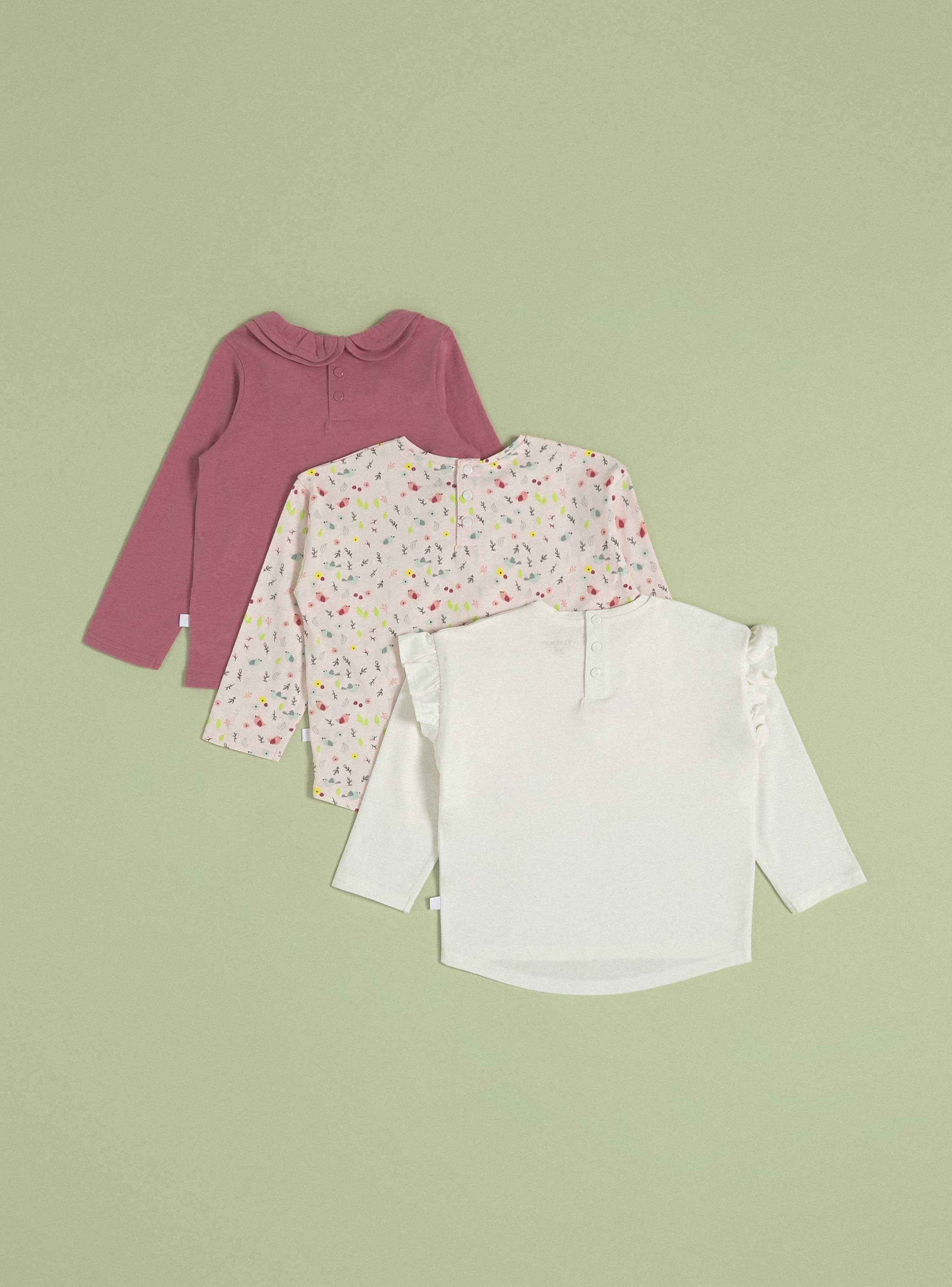 Polera Tripack Niña Estampado-1