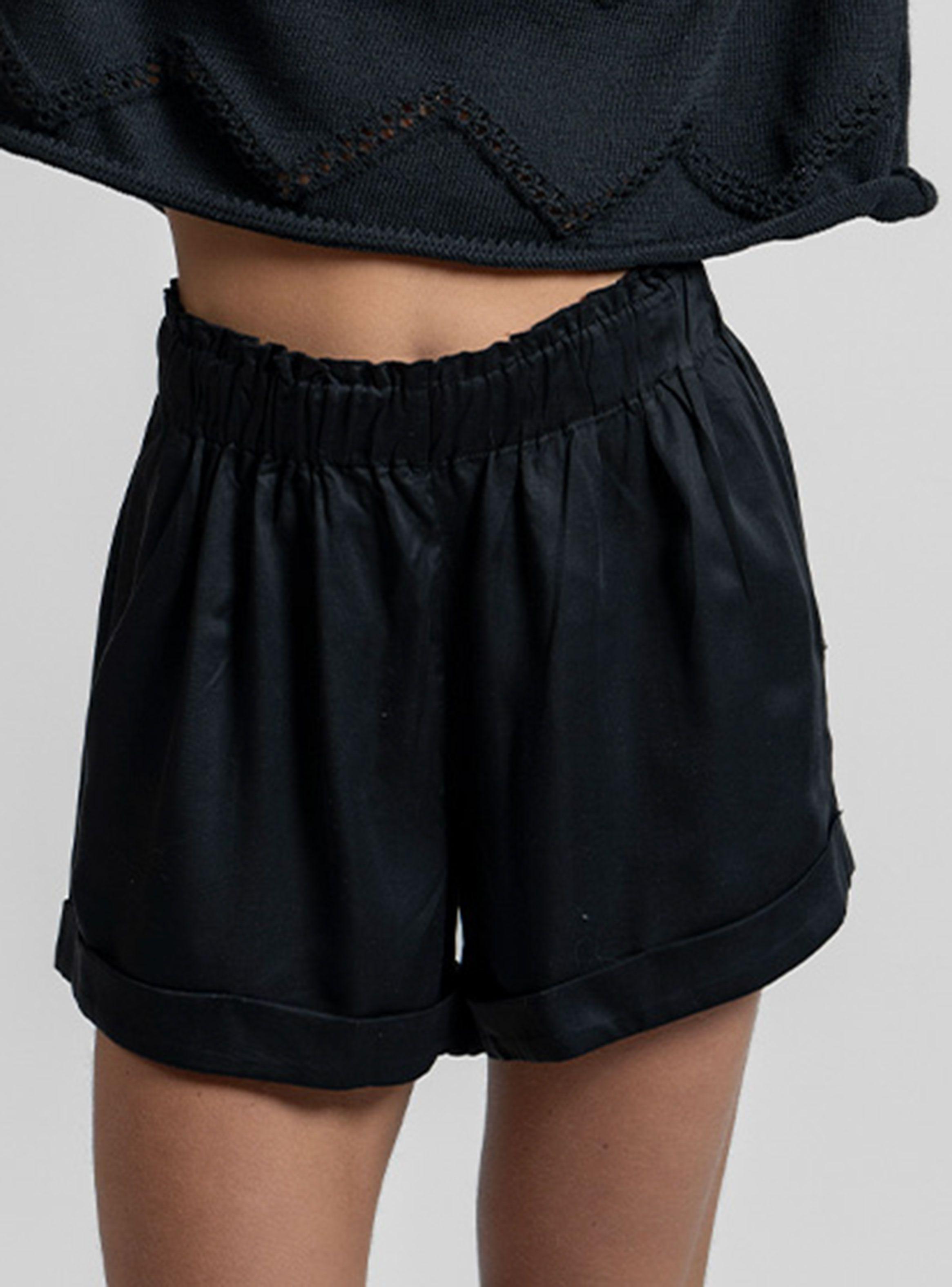 Short Dian Lino Negro-0