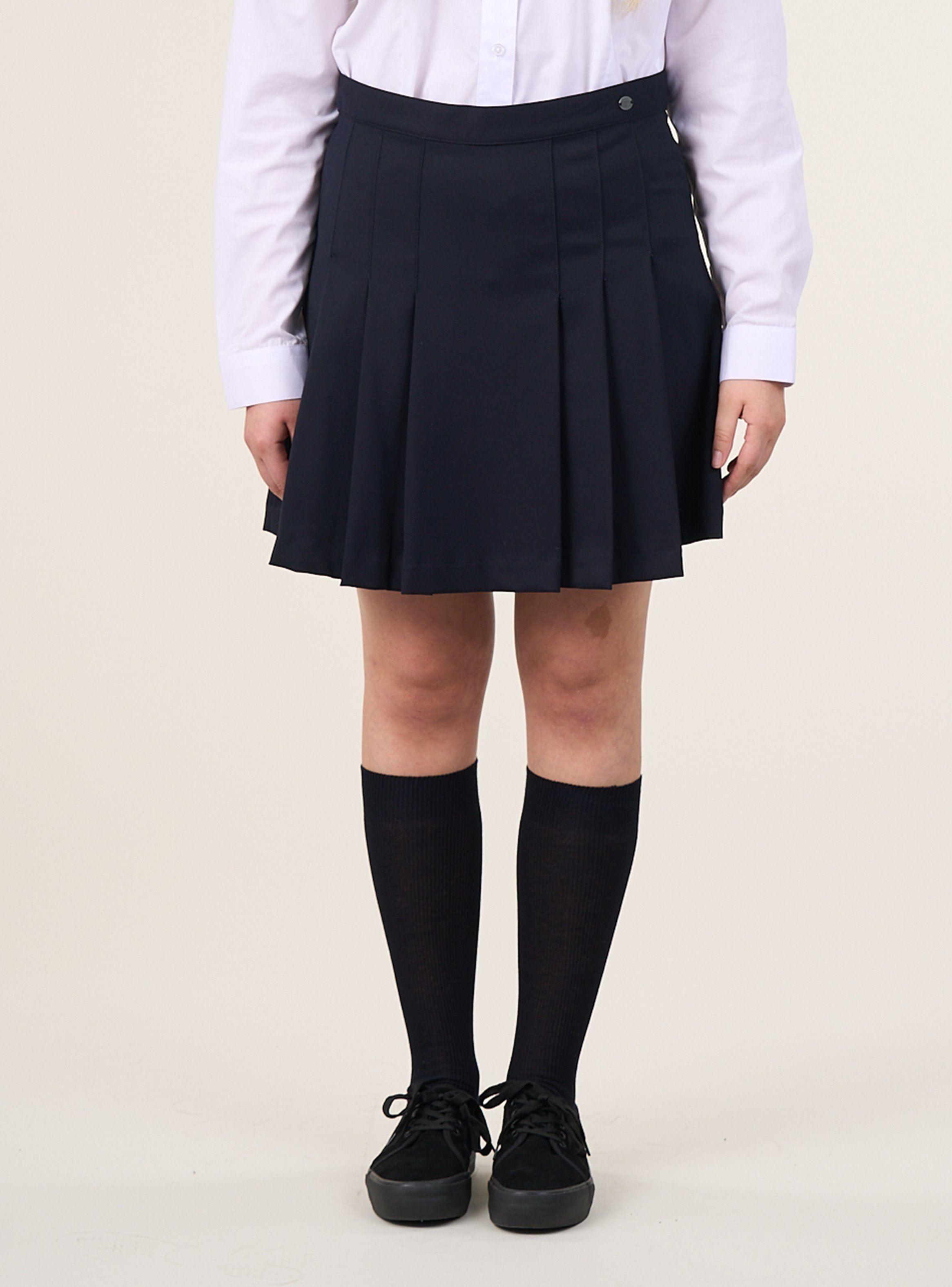 Falda Azul Falda Escolar Niña-0