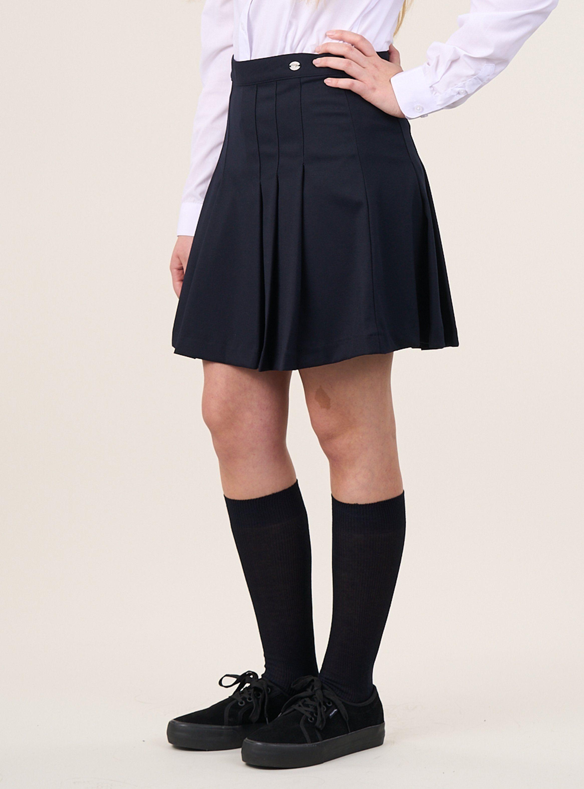 Falda Azul Falda Escolar Niña-2