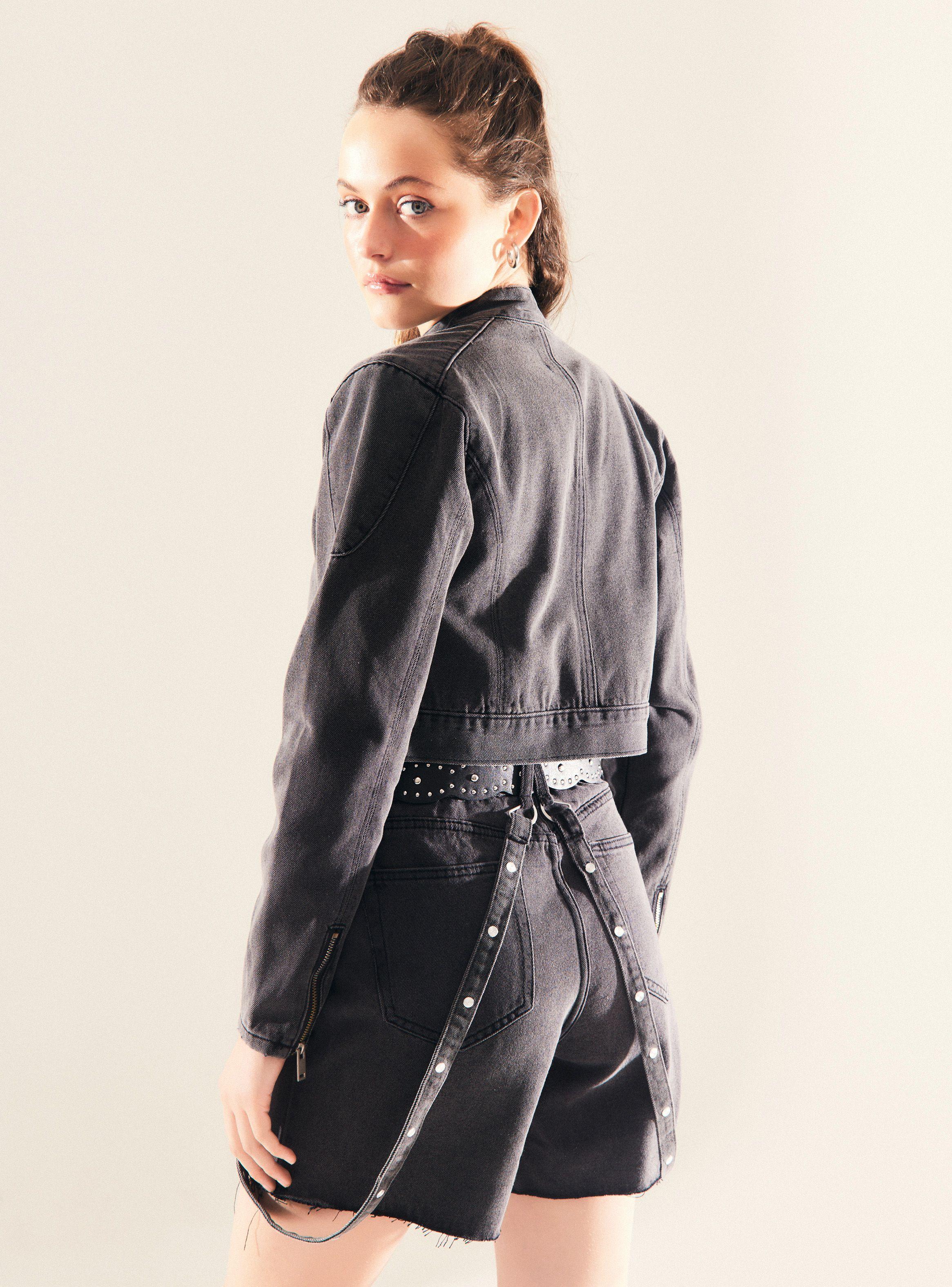 Chaqueta Crop Moto Look-2