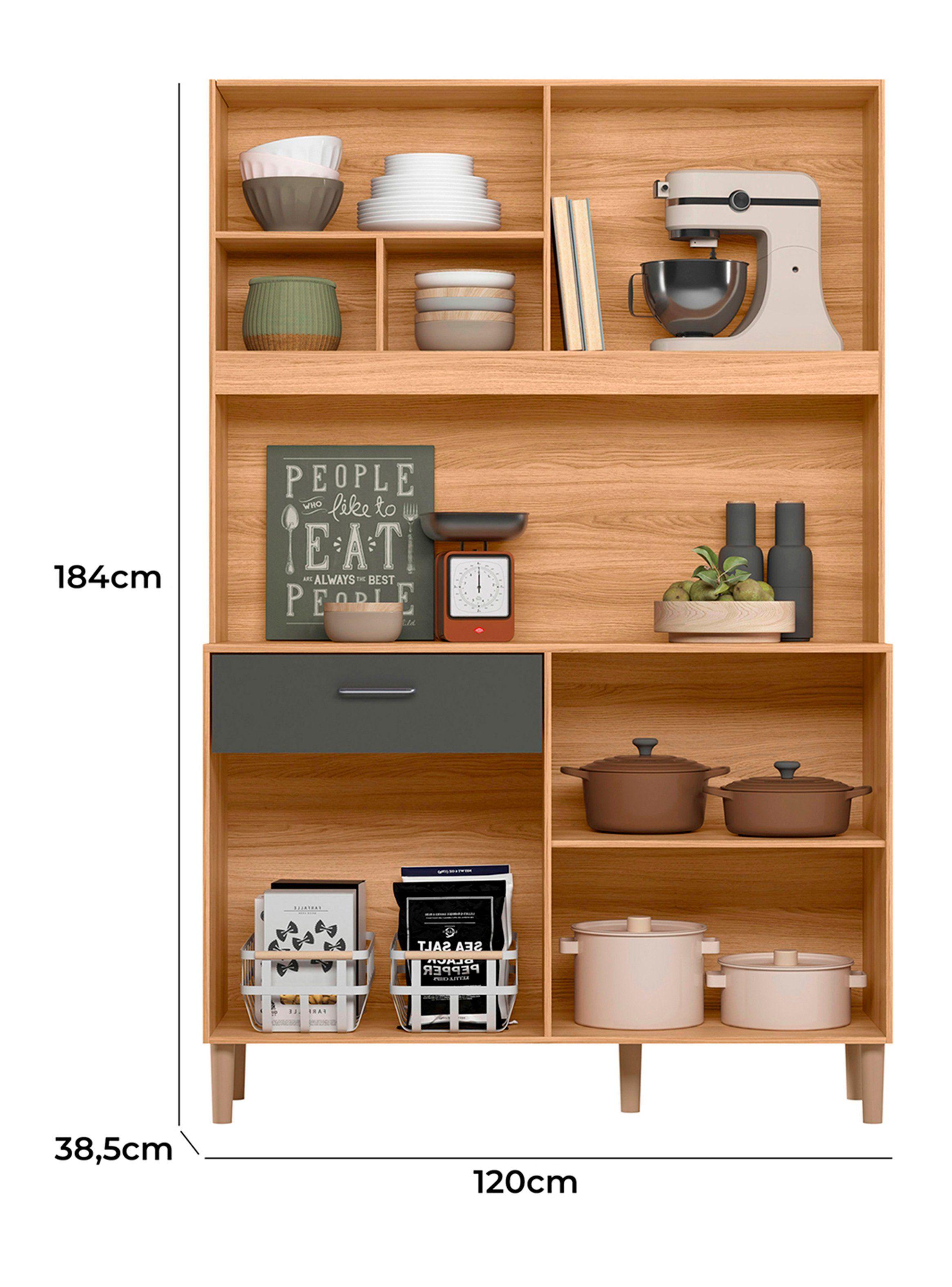 Kit Cocina Erva 1 Cajón 6 Puertas-1