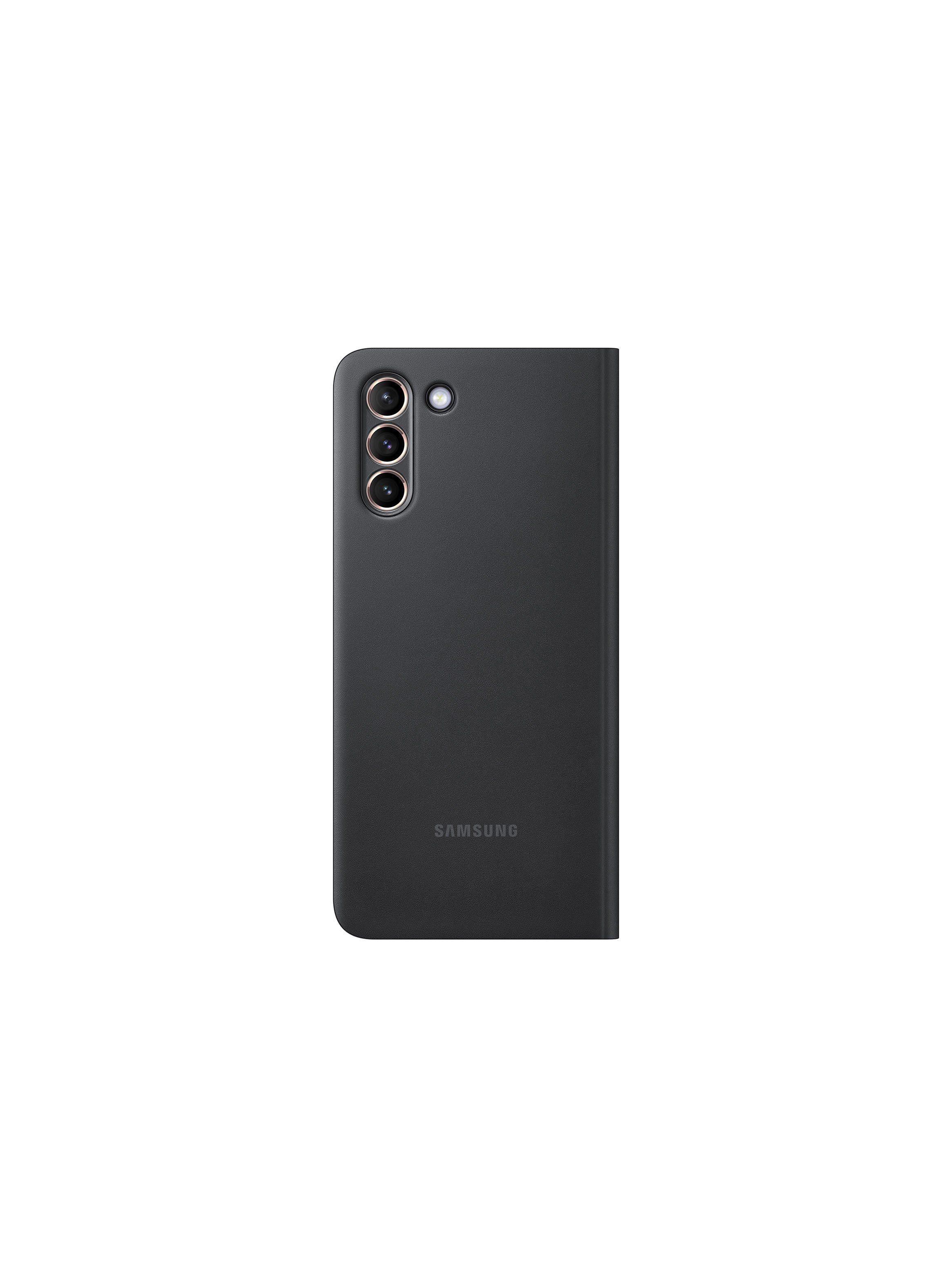 Samsung Carcasa Smart Clear View Cover para Galaxy S21+ Negro-2