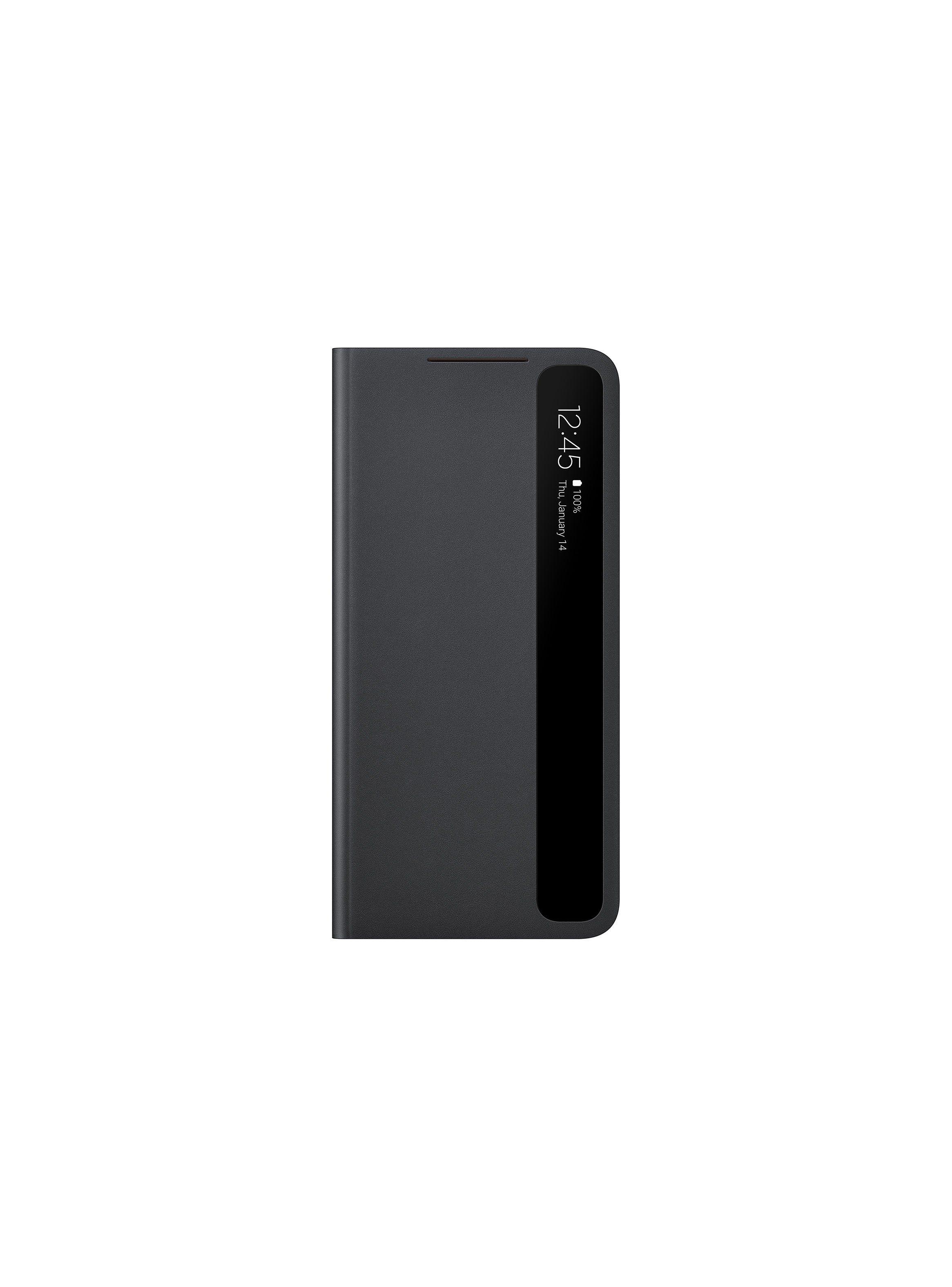 Samsung Carcasa Smart Clear View Cover para Galaxy S21+ Negro-3