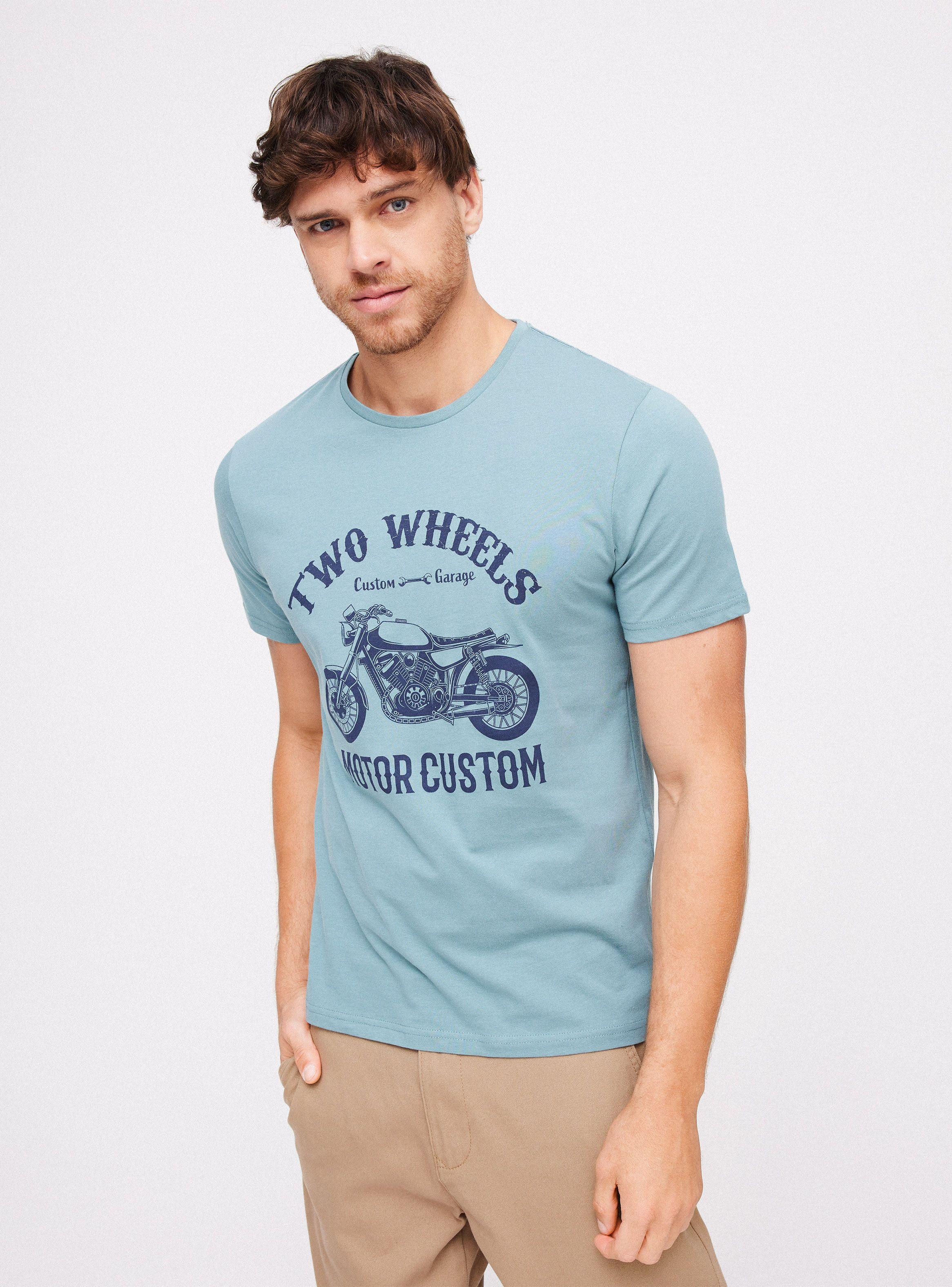 Polera Cuello Redondo Frontal Print-0