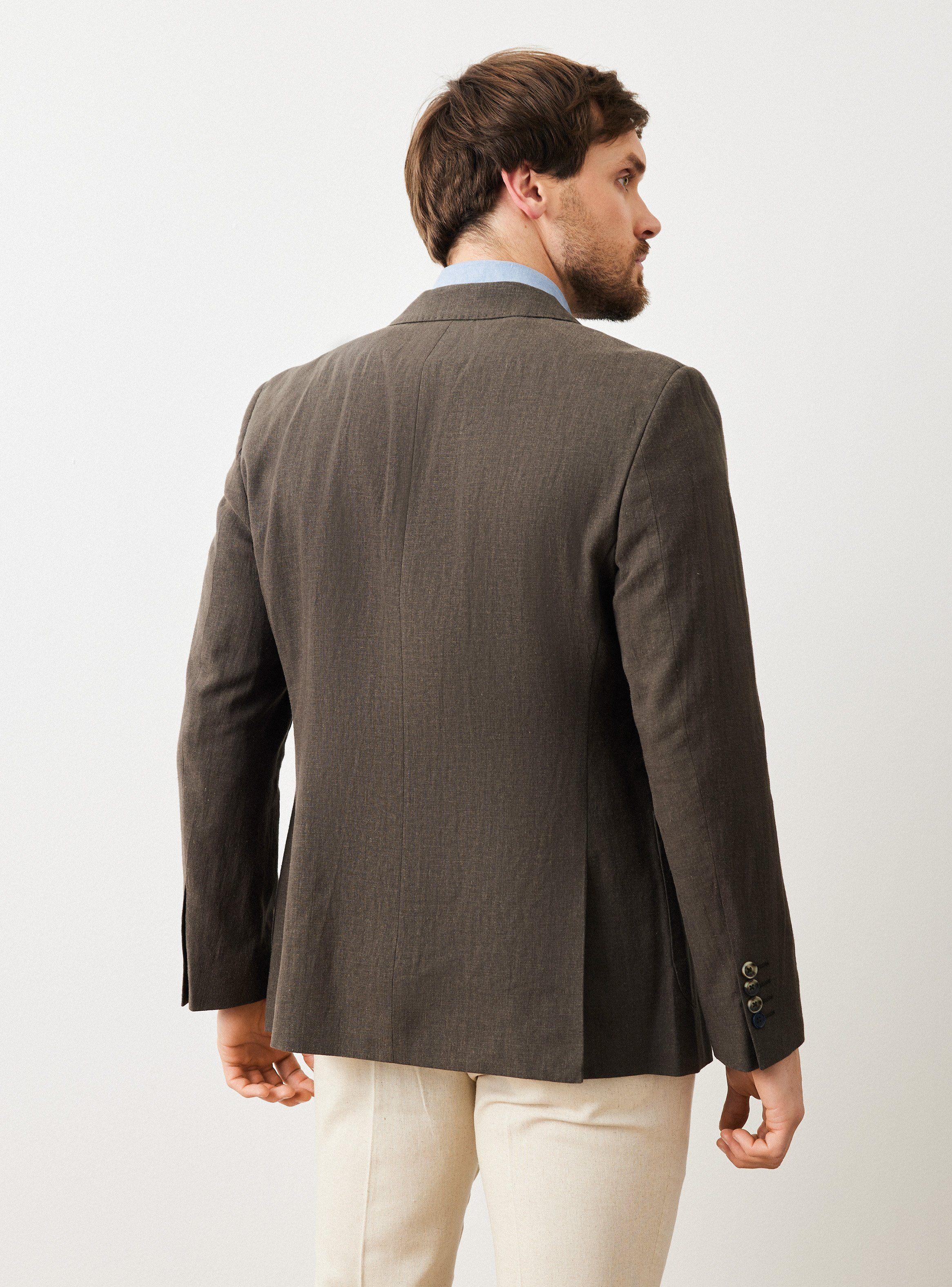 Vestón Recto Slim Fit 100 % Lino-1