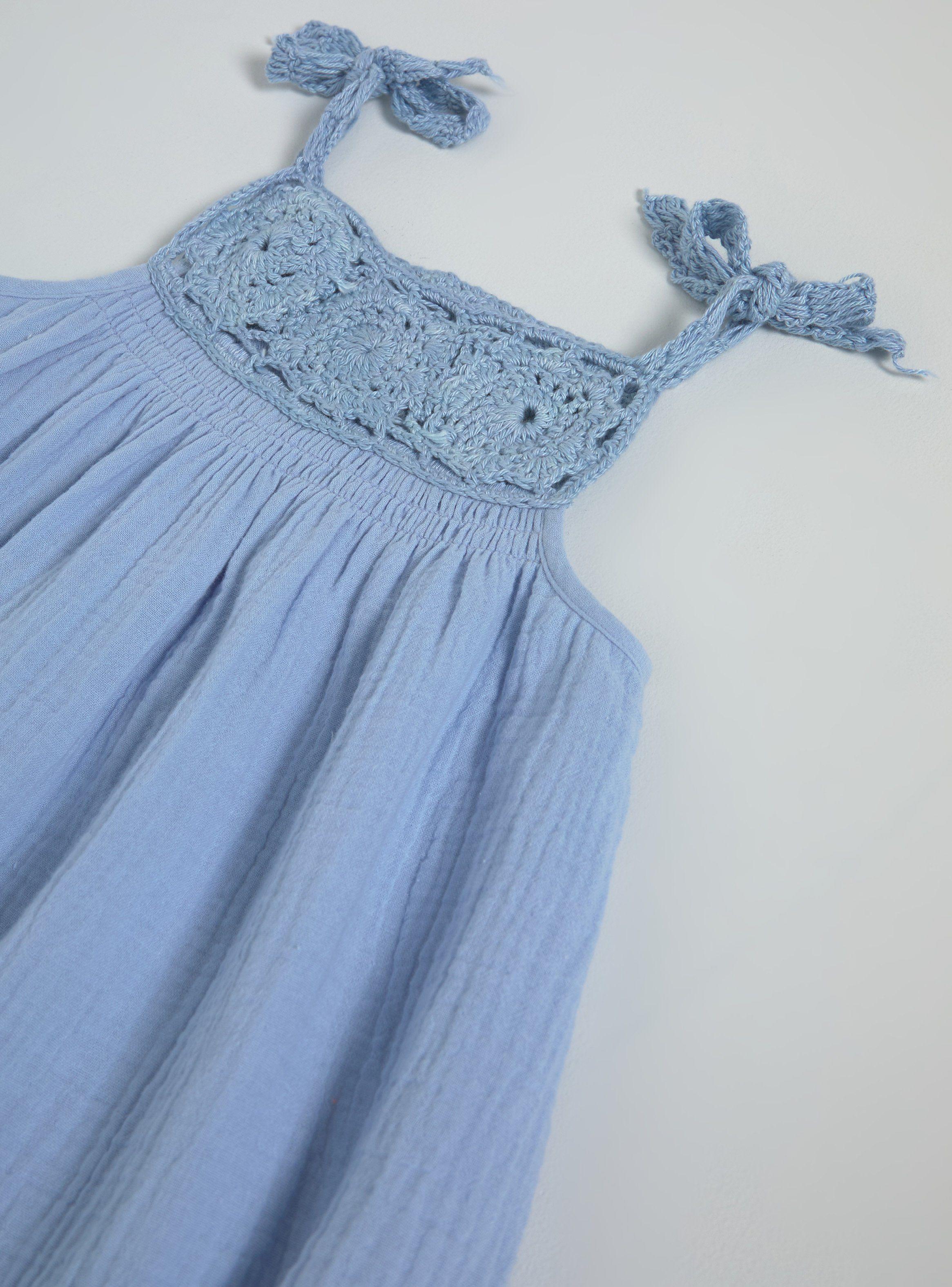 Vestido Muselina con Crochet-4