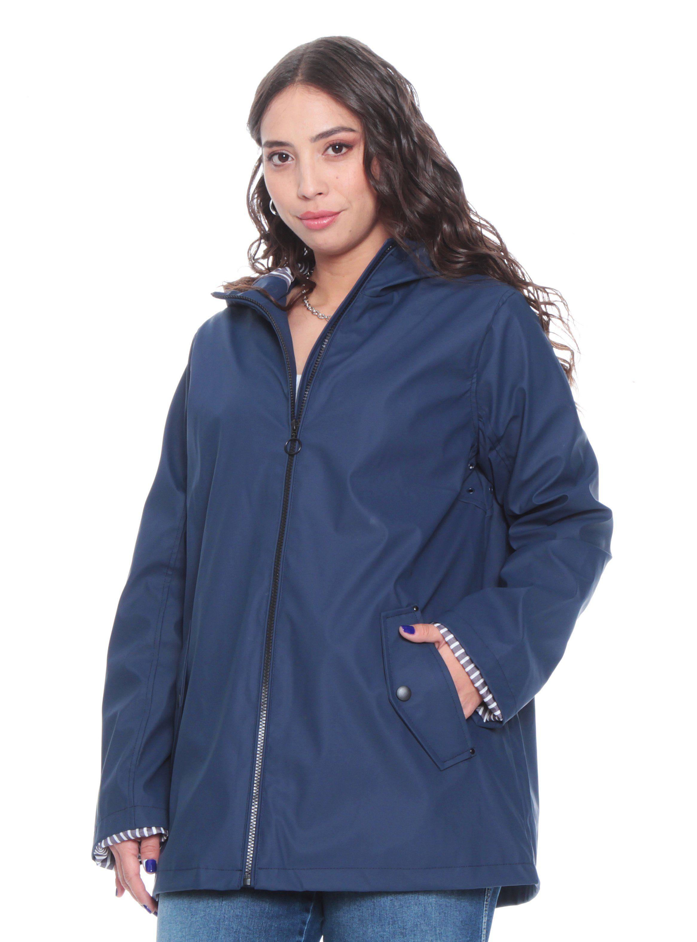 Chaqueta Impermeable Manga Larga con Capucha-0