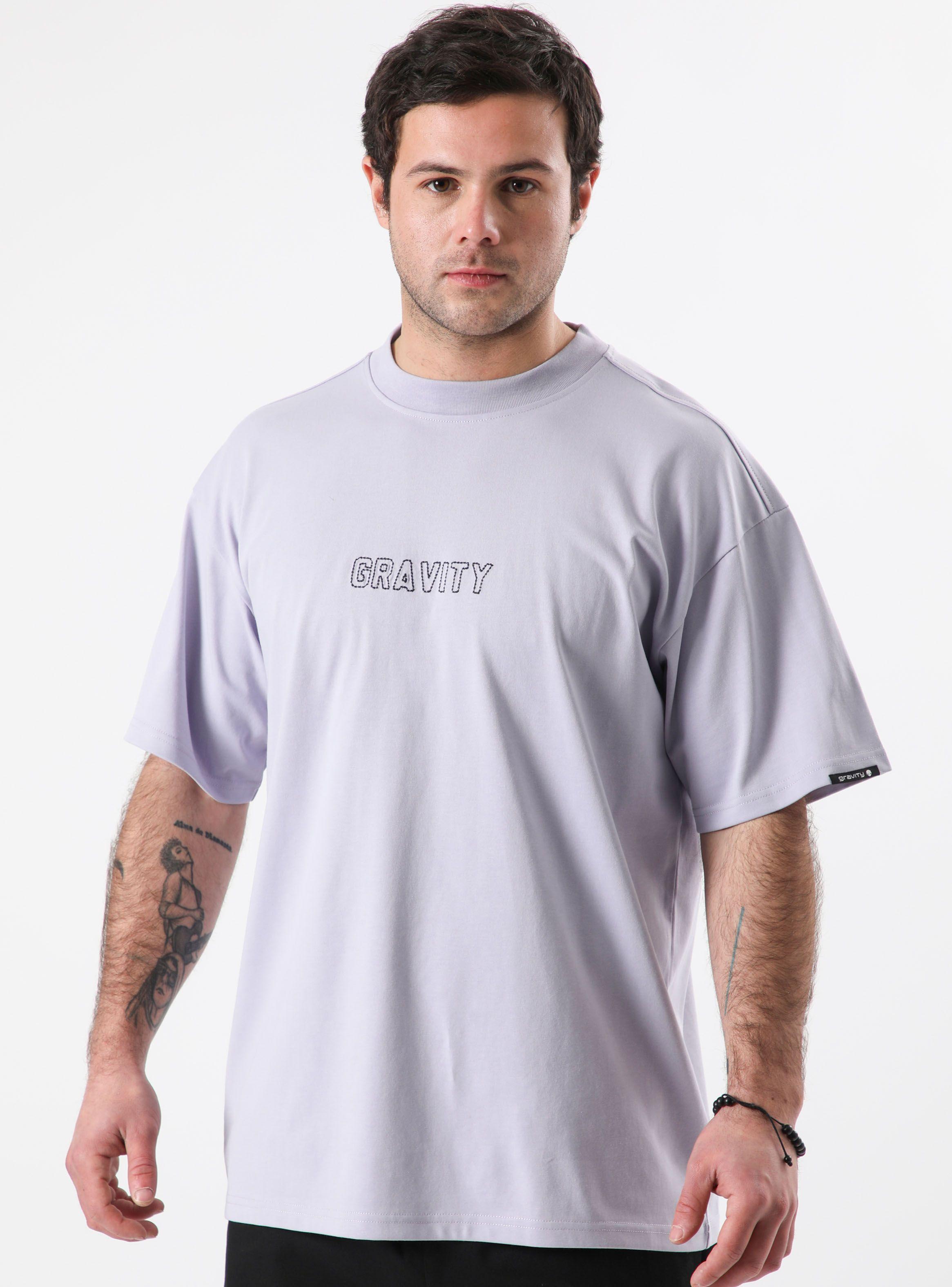 Polera Overisize Gruesa con Bordado Gravity-0