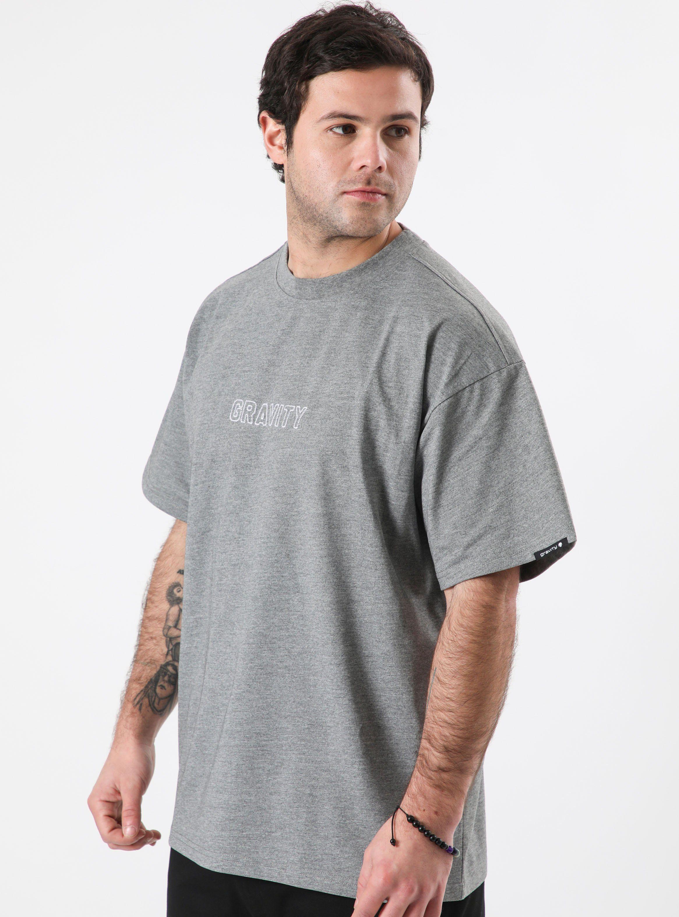 Polera Overisize Gruesa con Bordado Gravity-0