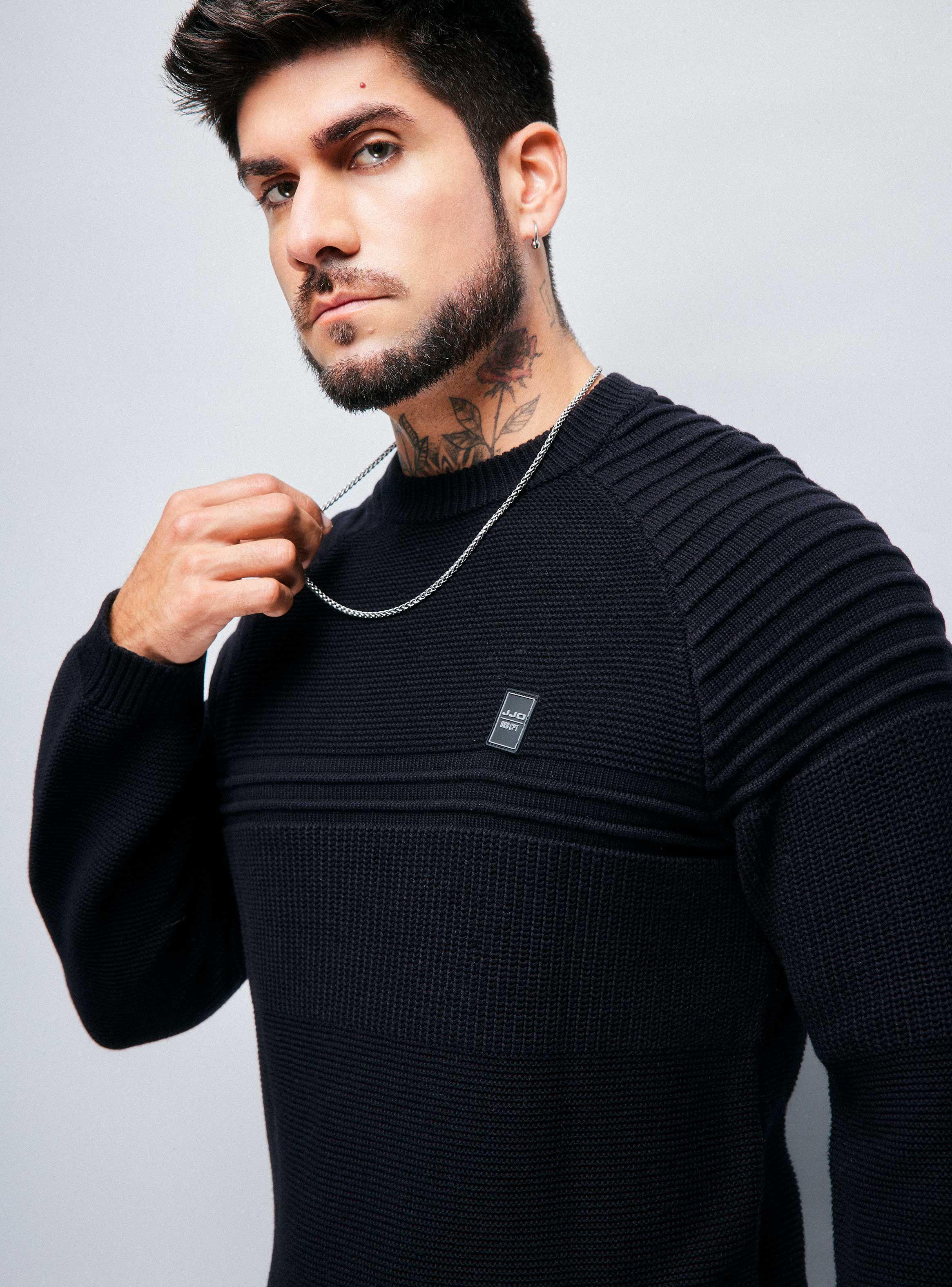 Sweater Multipunto con Lavado Ácido-2