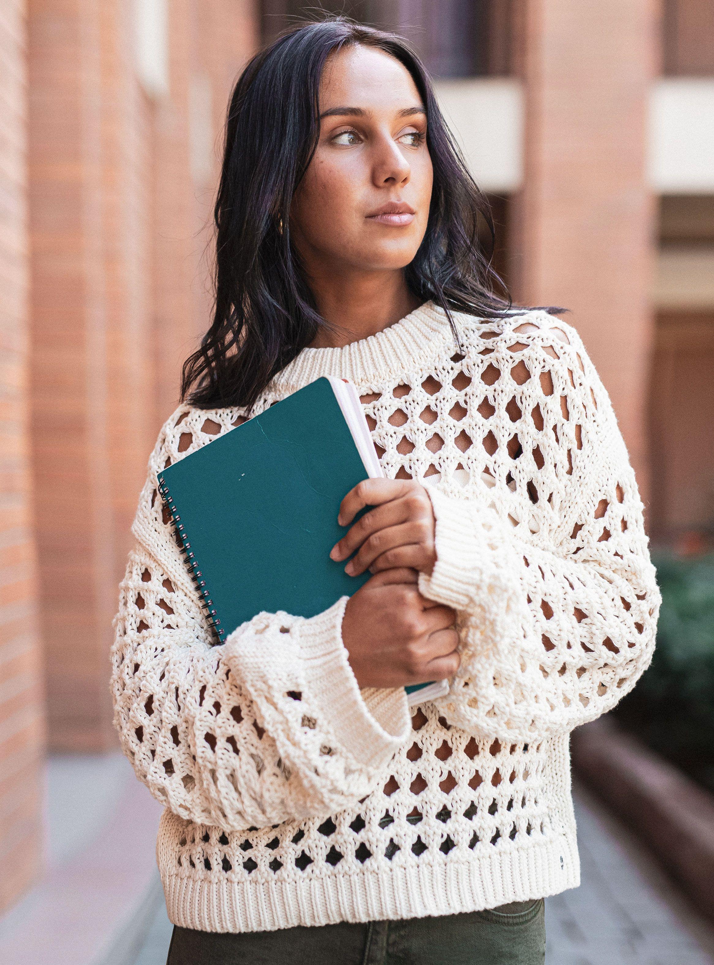 Sweater Mesh Back-0