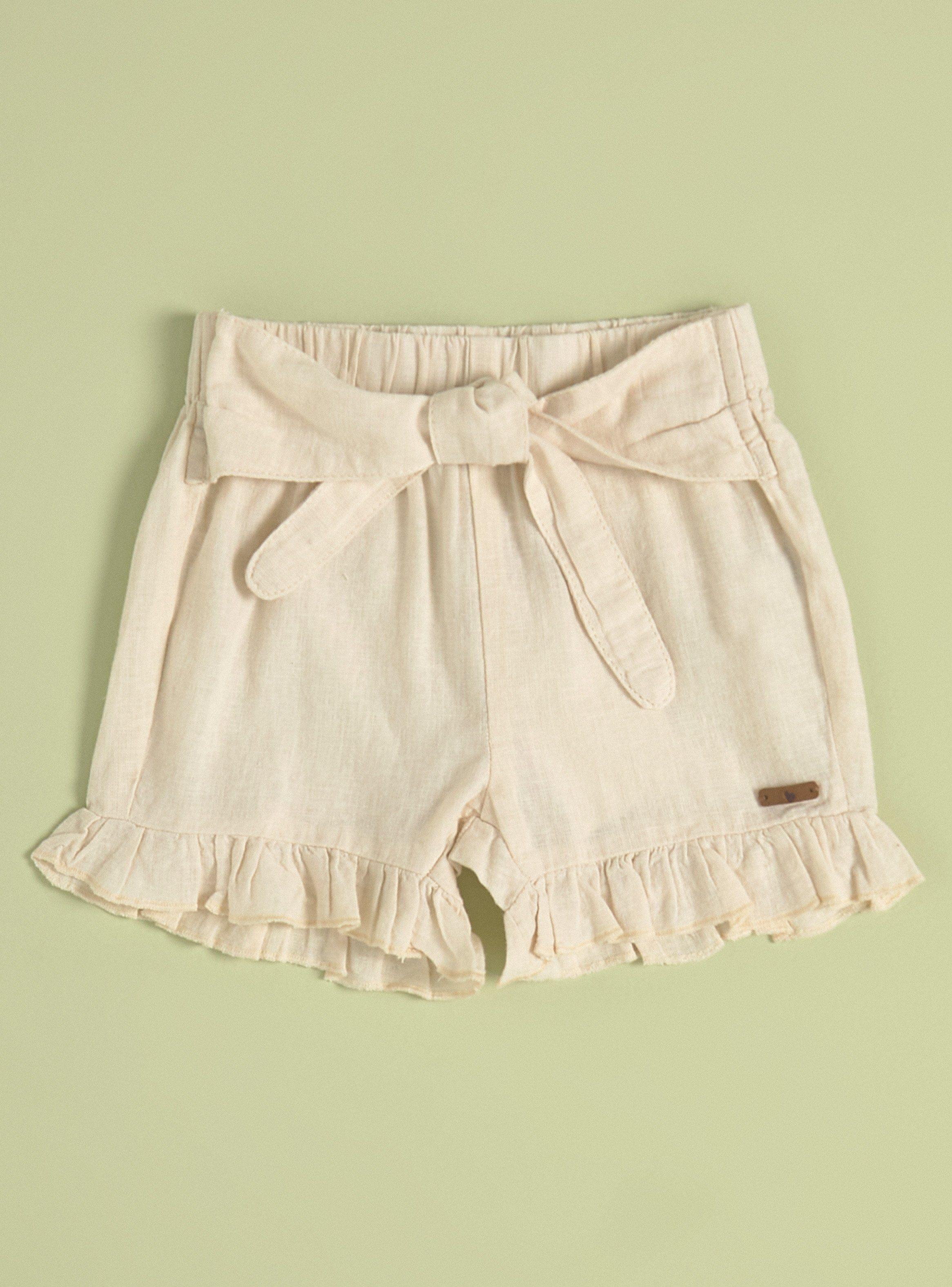 Short con Vuelos y Amarra Frontal-0