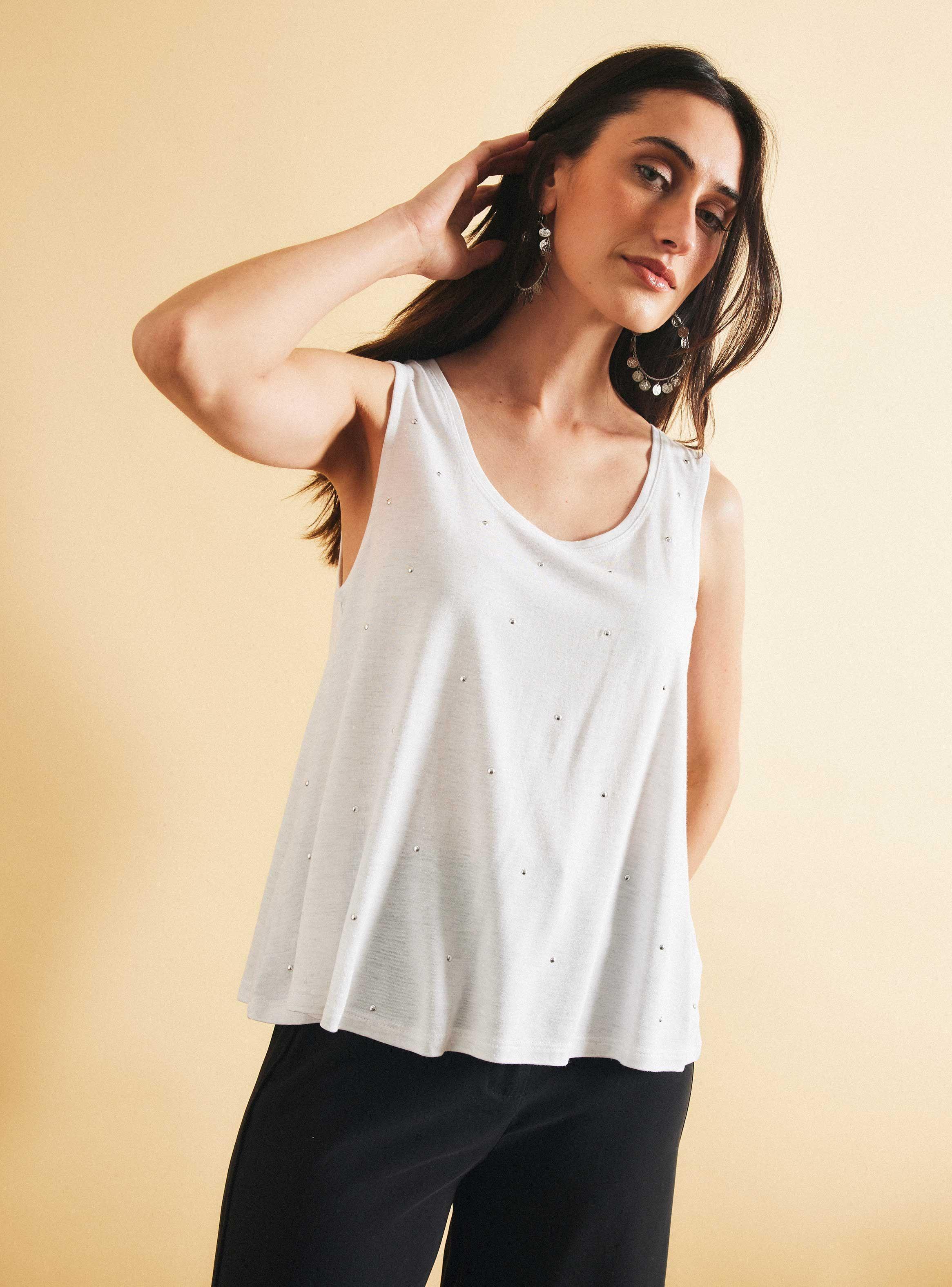 Polera Aplicación Tachas-0