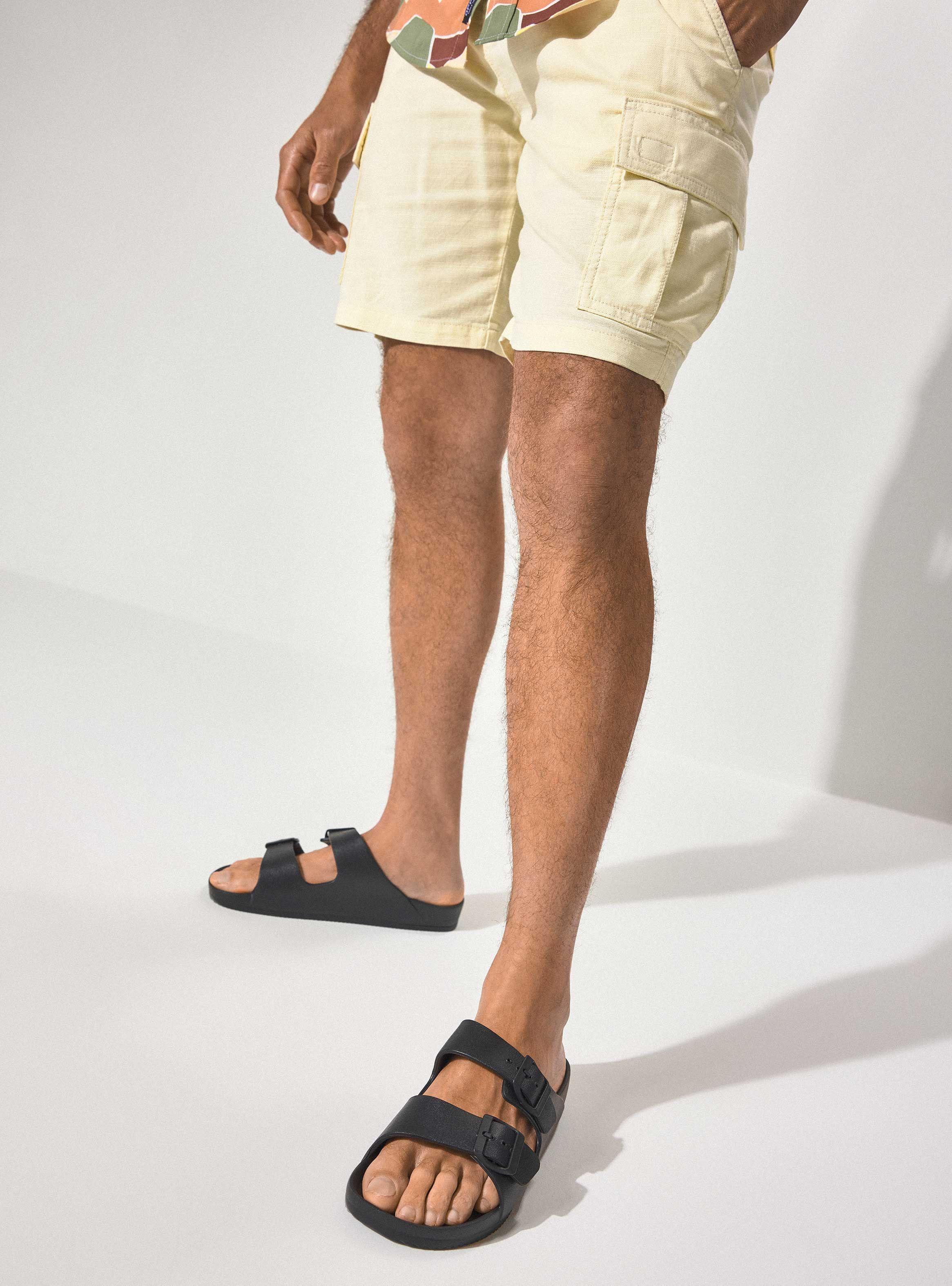 Sandalia Eva de Dos Tiras con Hebilla Hombre-0