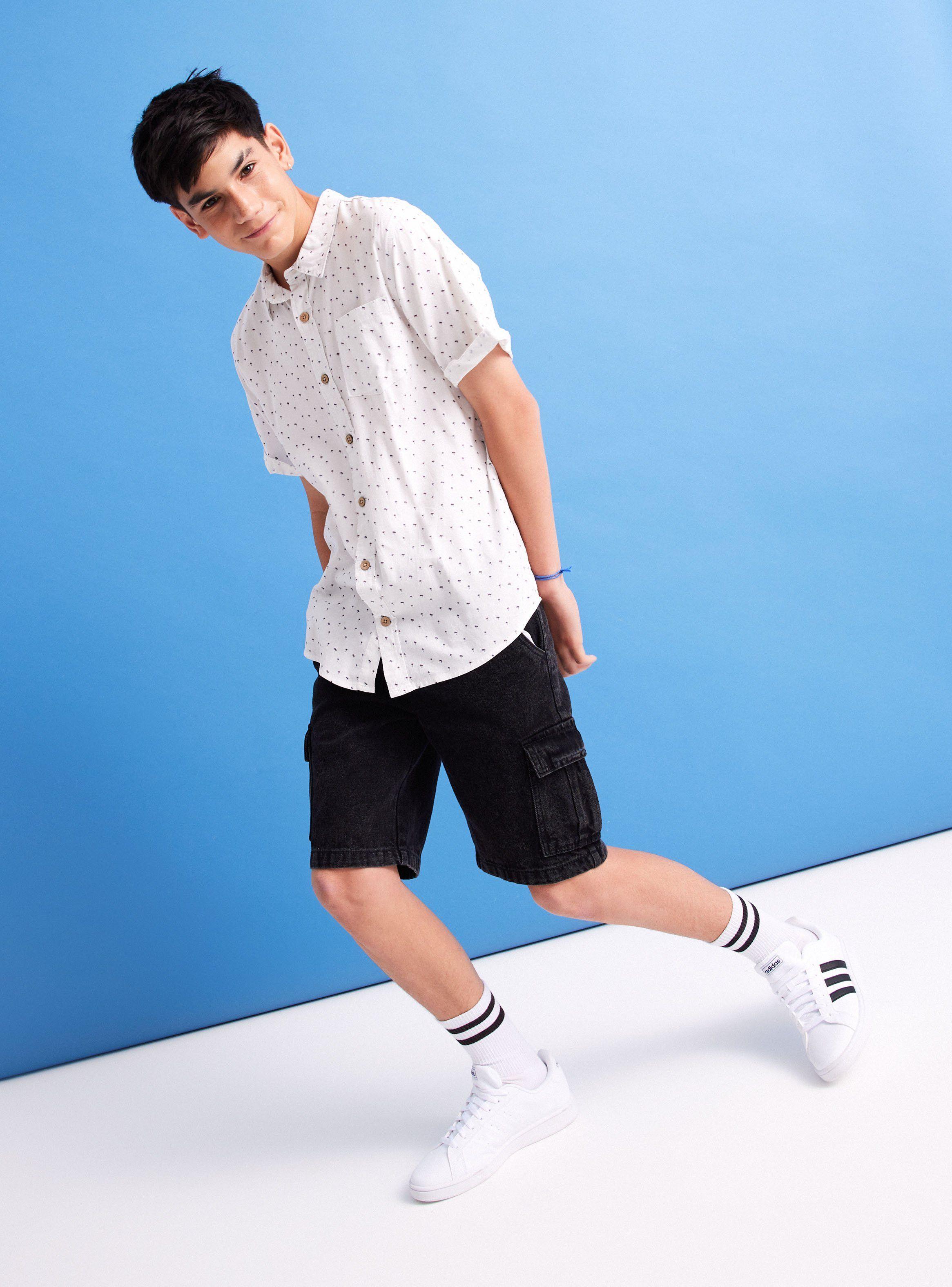 Short Bolsillos Cargo Acid Wash-0