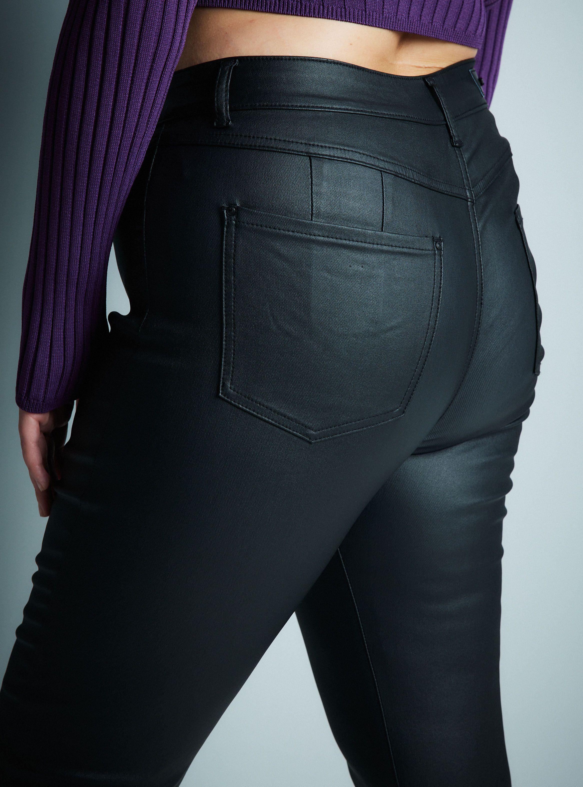 Jeans Engomado Bolsillos con Cierre-9
