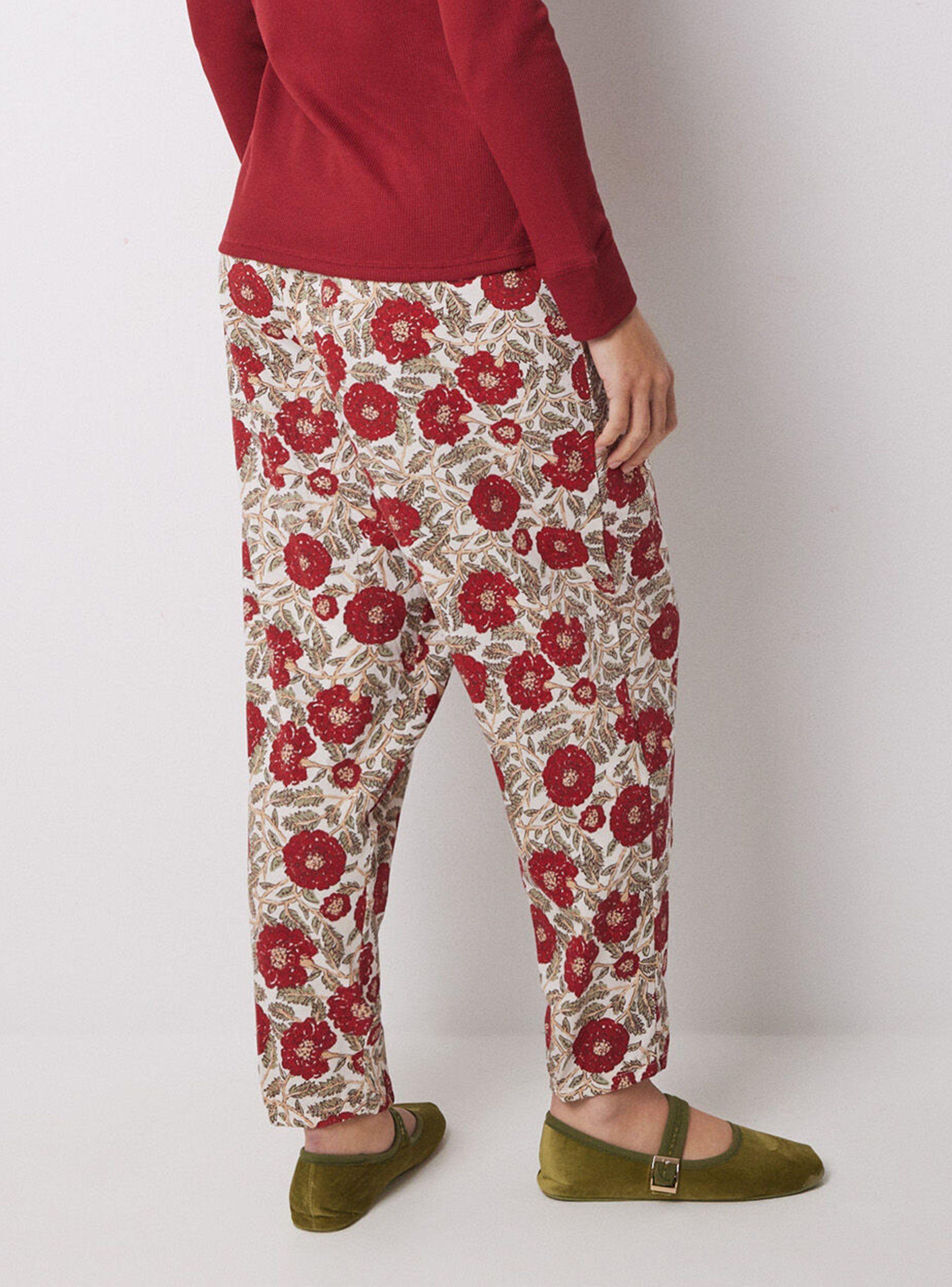 Pantalón Pijama Flores Algodón-1