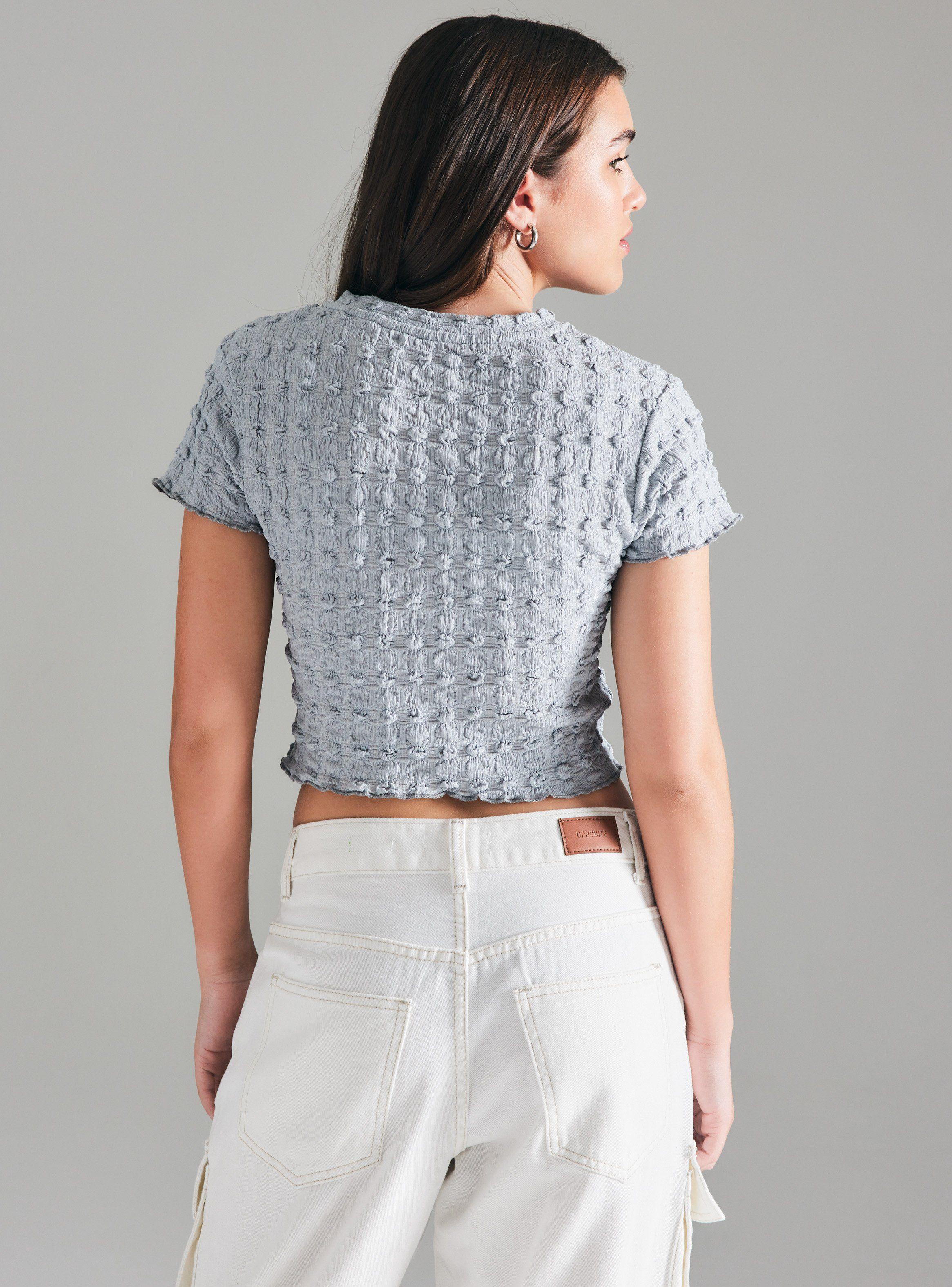 Polera Textura Front Print-1