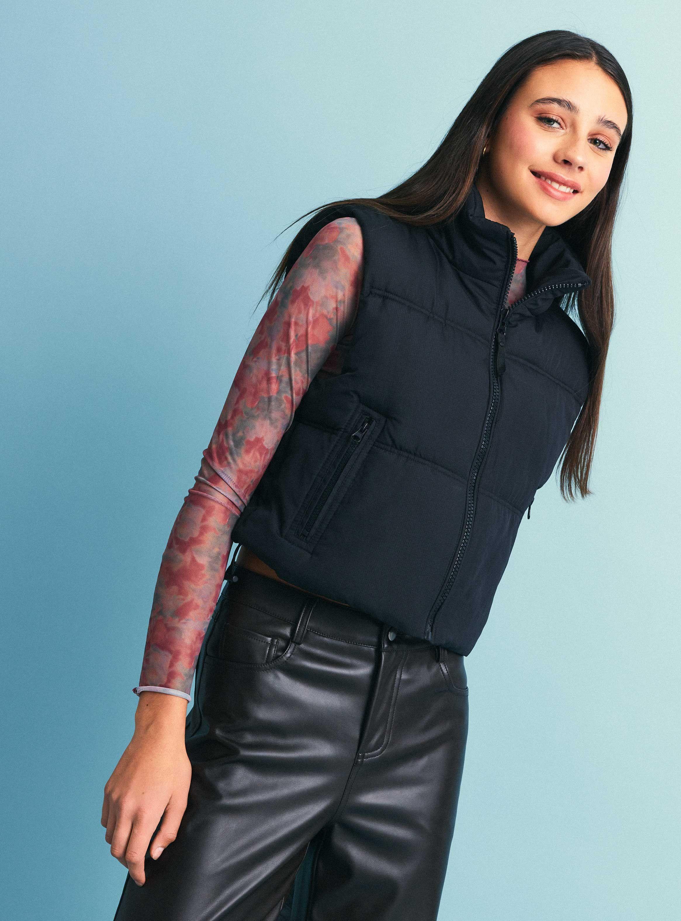 Parka Crop Acolchada-0