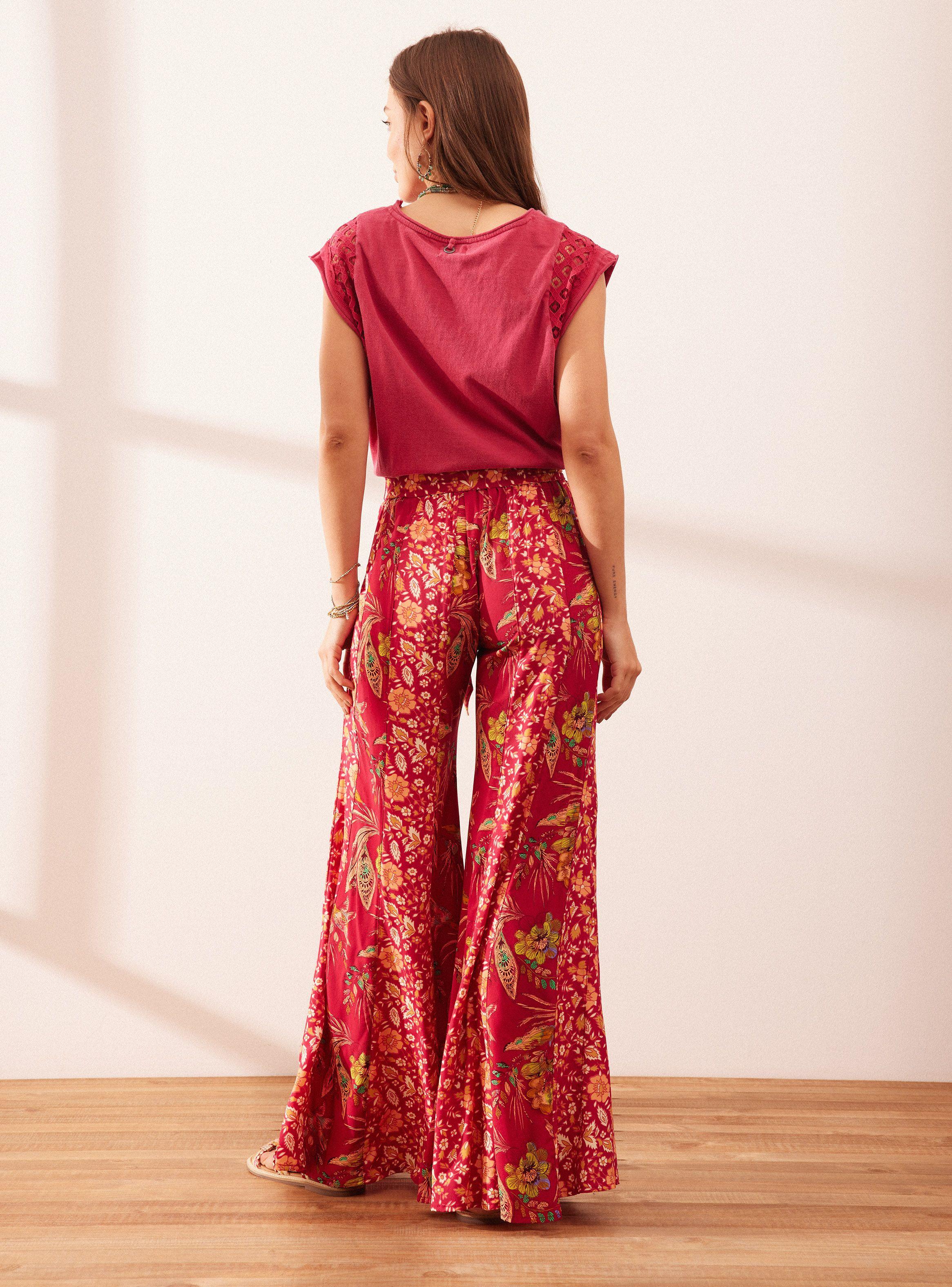 Pantalón Cortes con Estampado-5