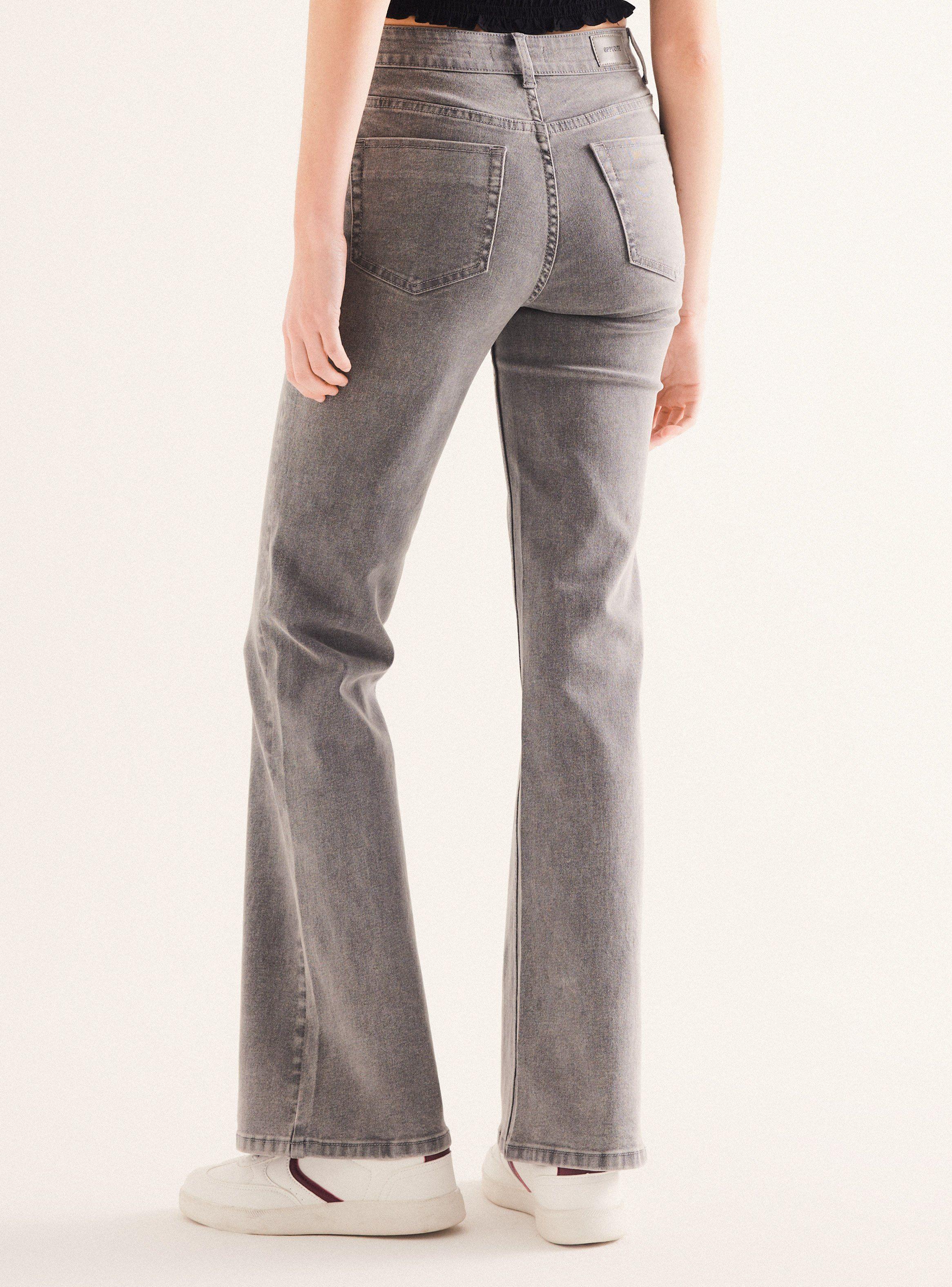 Jeans Bolsillos Delantero Tapeta Tiro Bajo-1